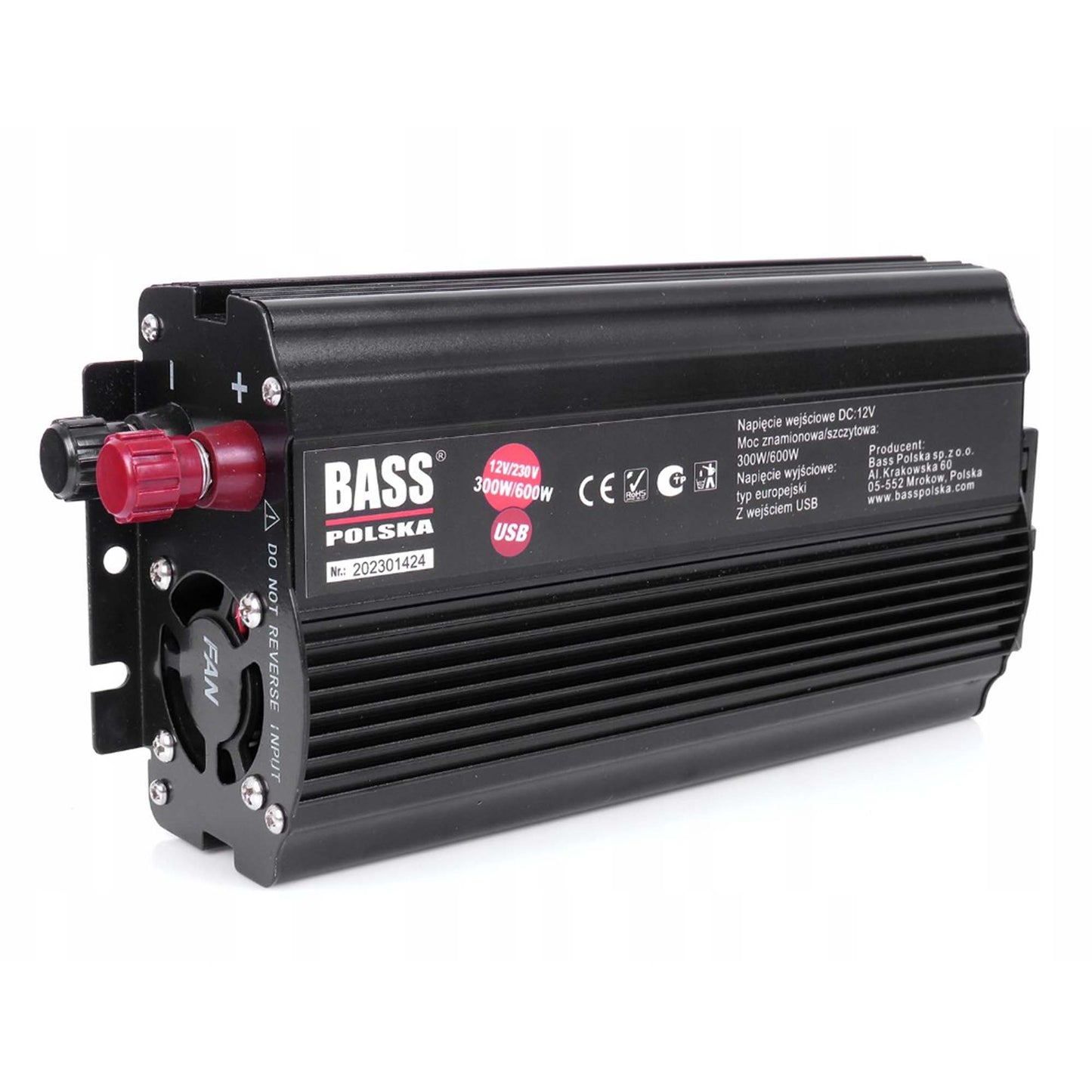 Invertor de tensiune PNI Bass BP-5009 alimentare 12V, iesire 230V, sinus pur, negru