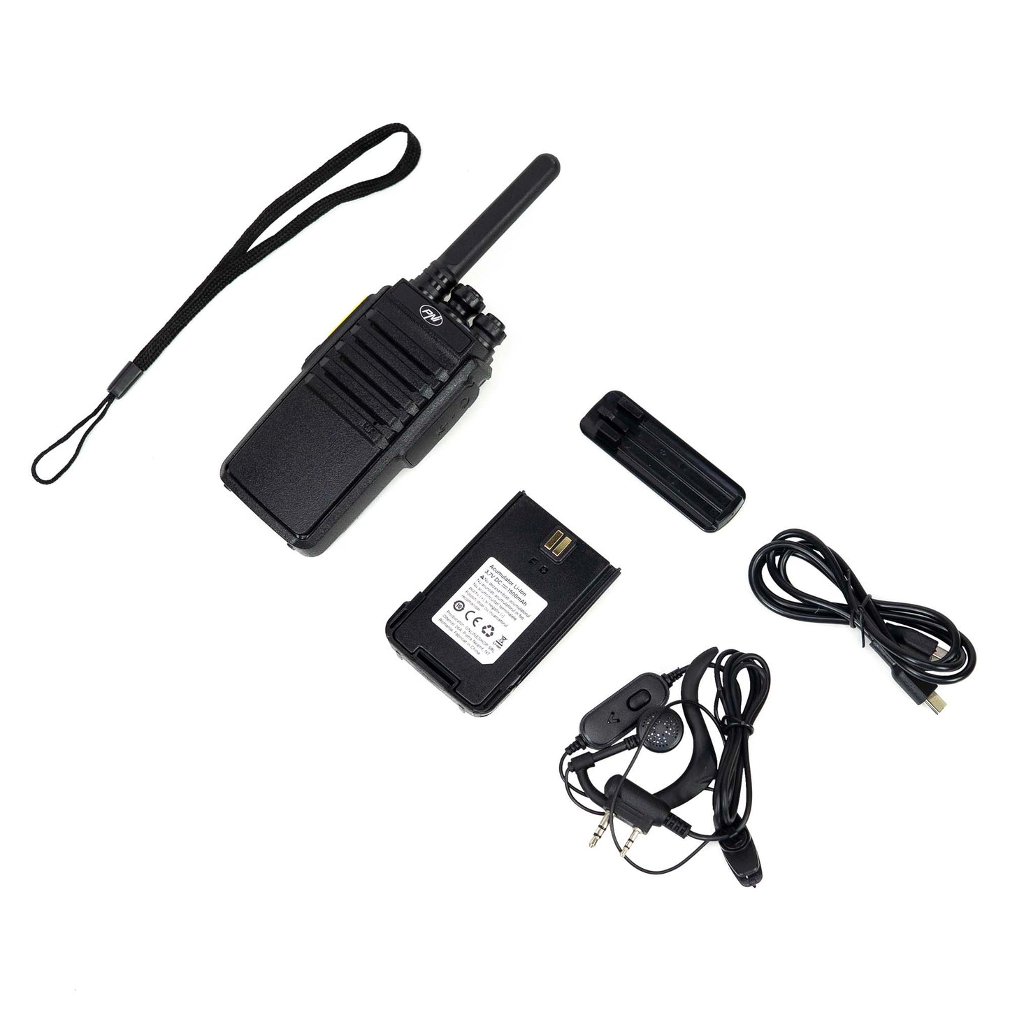 Statie radio portabila PNI DPMR R41 PRO 0.5W, 16CH, VOX, programabila, 1500mAh, casti cu microfon incluse