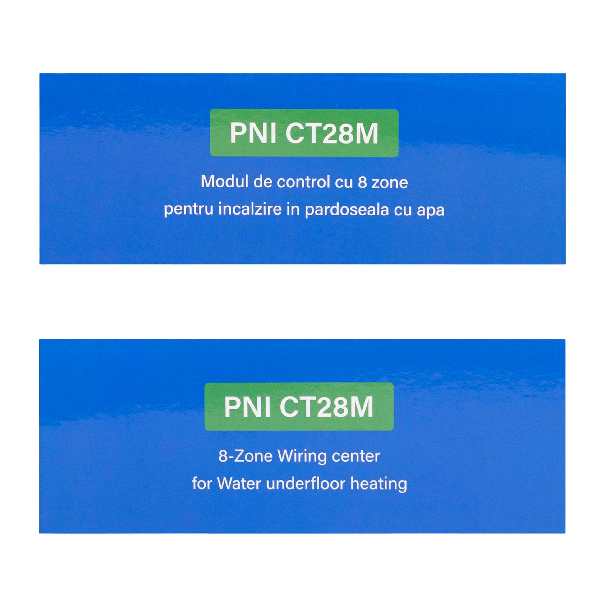 Modul de control PNI CT28M cu 8 zone, pentru electrovane, actuatoare termice incalzire in pardoseala