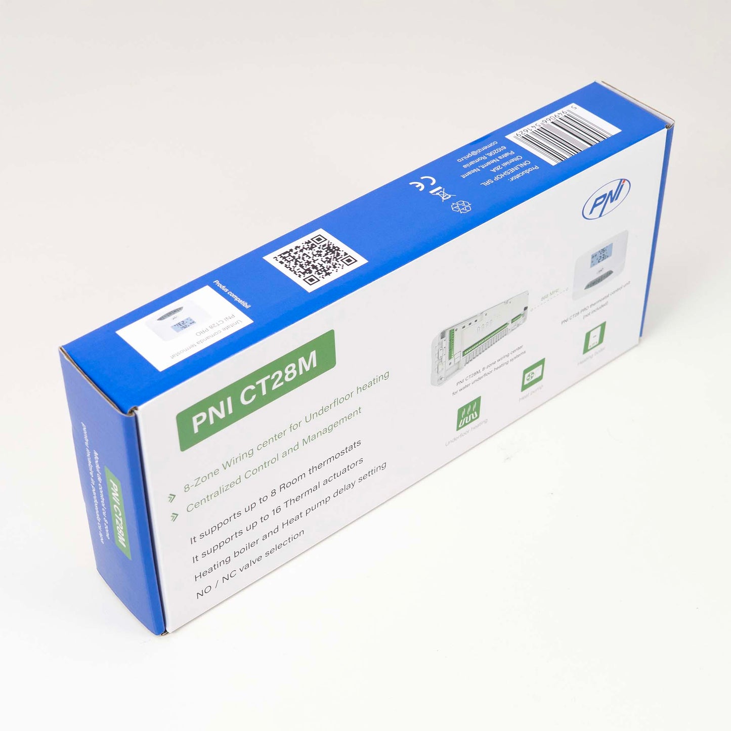 Modul de control PNI CT28M cu 8 zone, pentru electrovane, actuatoare termice incalzire in pardoseala