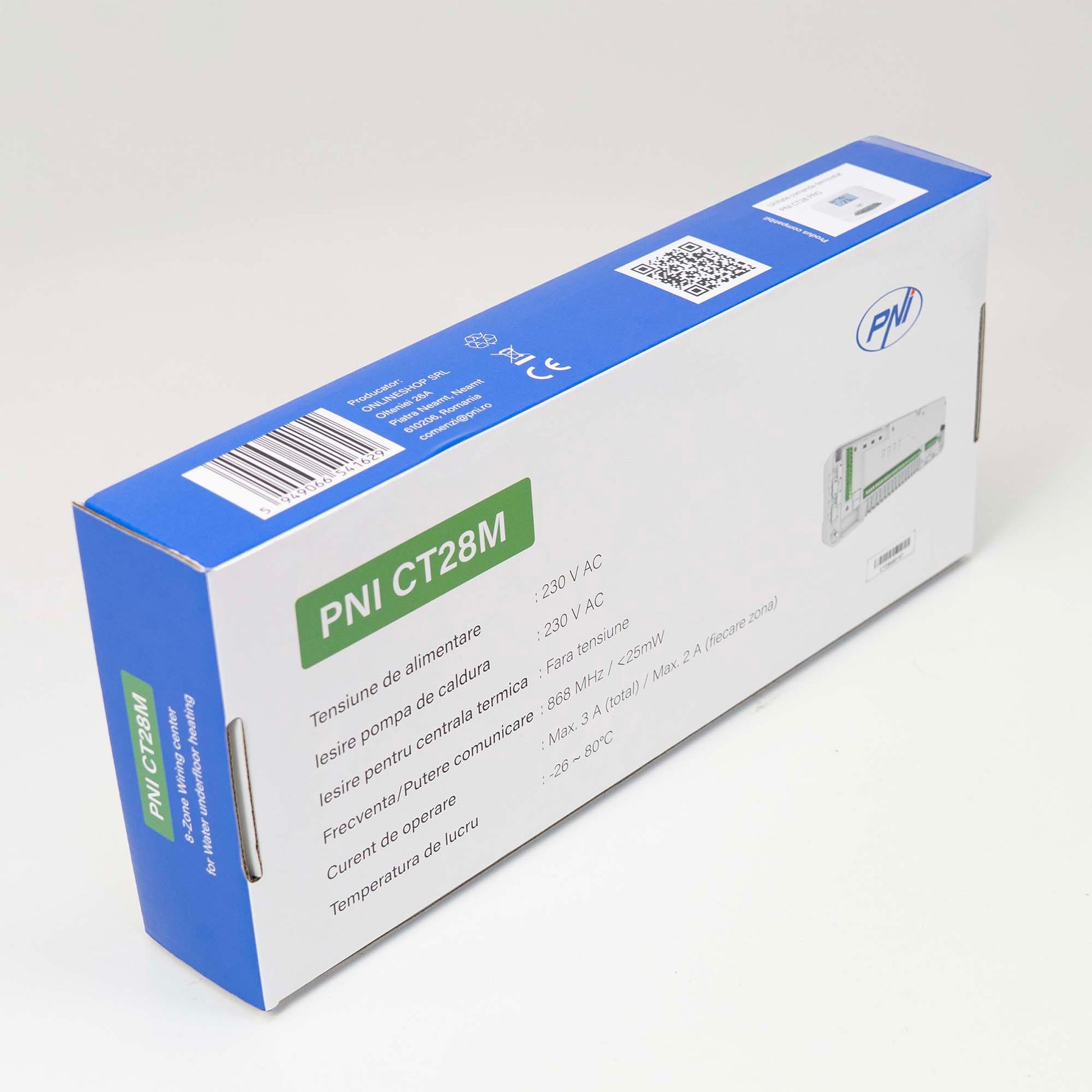 Modul de control PNI CT28M cu 8 zone, pentru electrovane, actuatoare termice incalzire in pardoseala