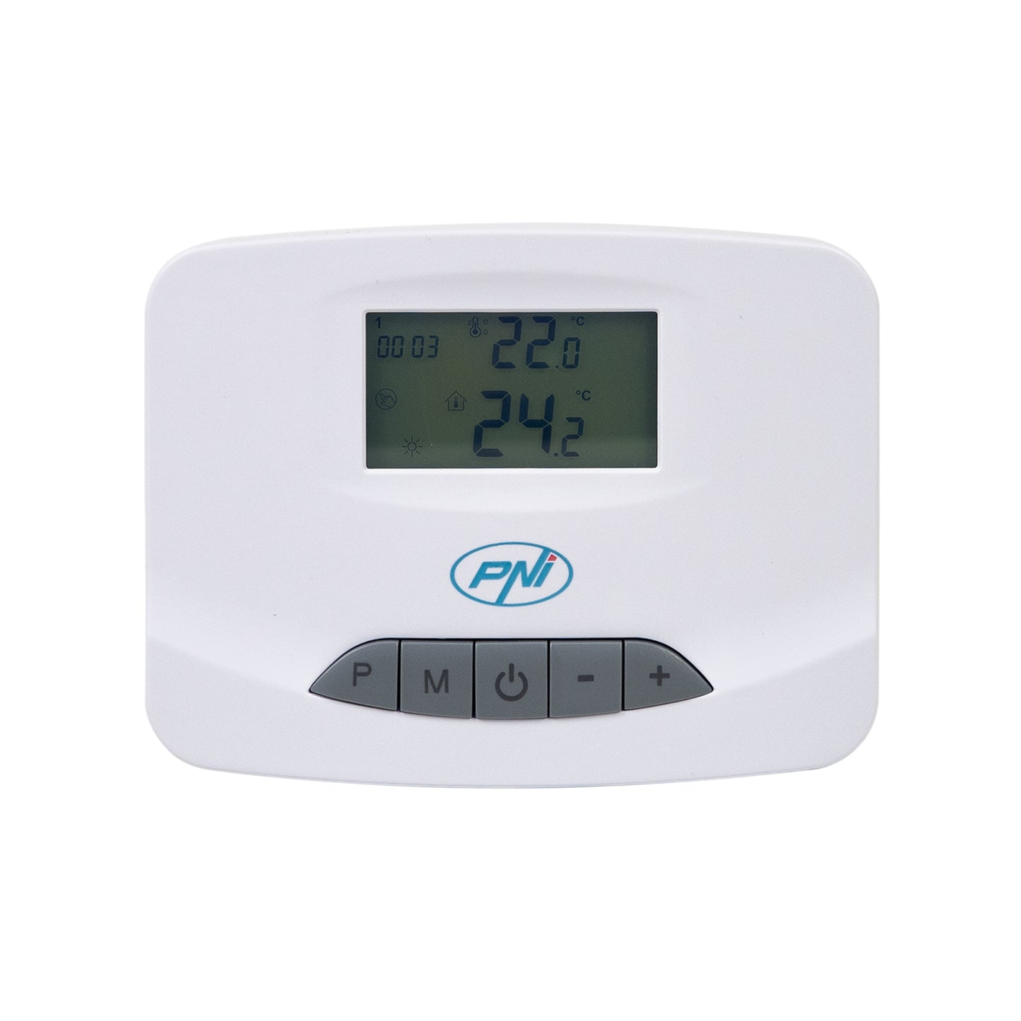 Unitate comanda termostat PNI CT28 PRO fara fir, pentru incalzire in pardoseala compatibil cu Modul de control electrovane PNI CT28M si cu Hub PNI CT28WIFI pentru control din aplicatia Tuya Smart
