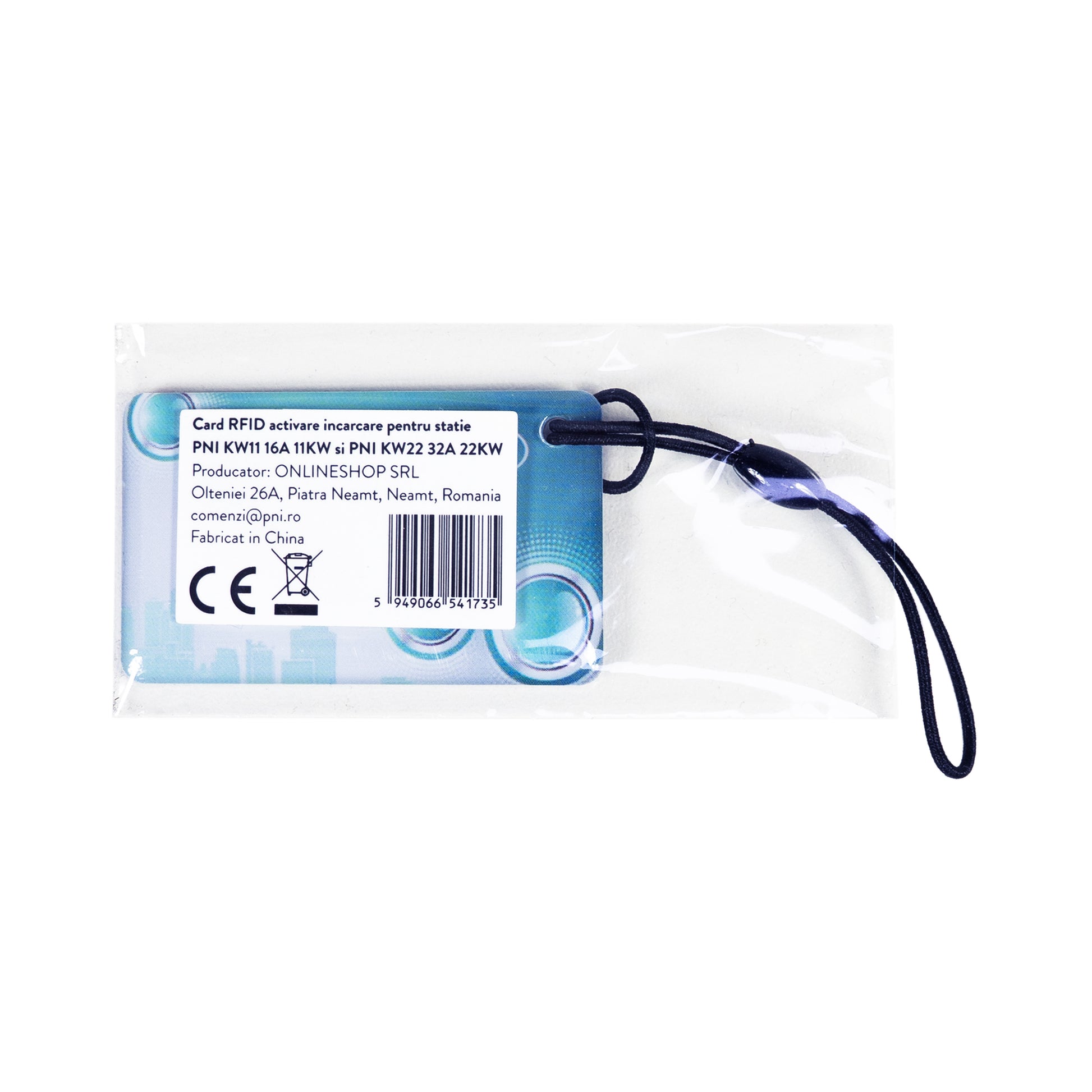 Card RFID activare incarcare pentru statie PNI KW11 16A 11KW si PNI KW22 32A 22KW