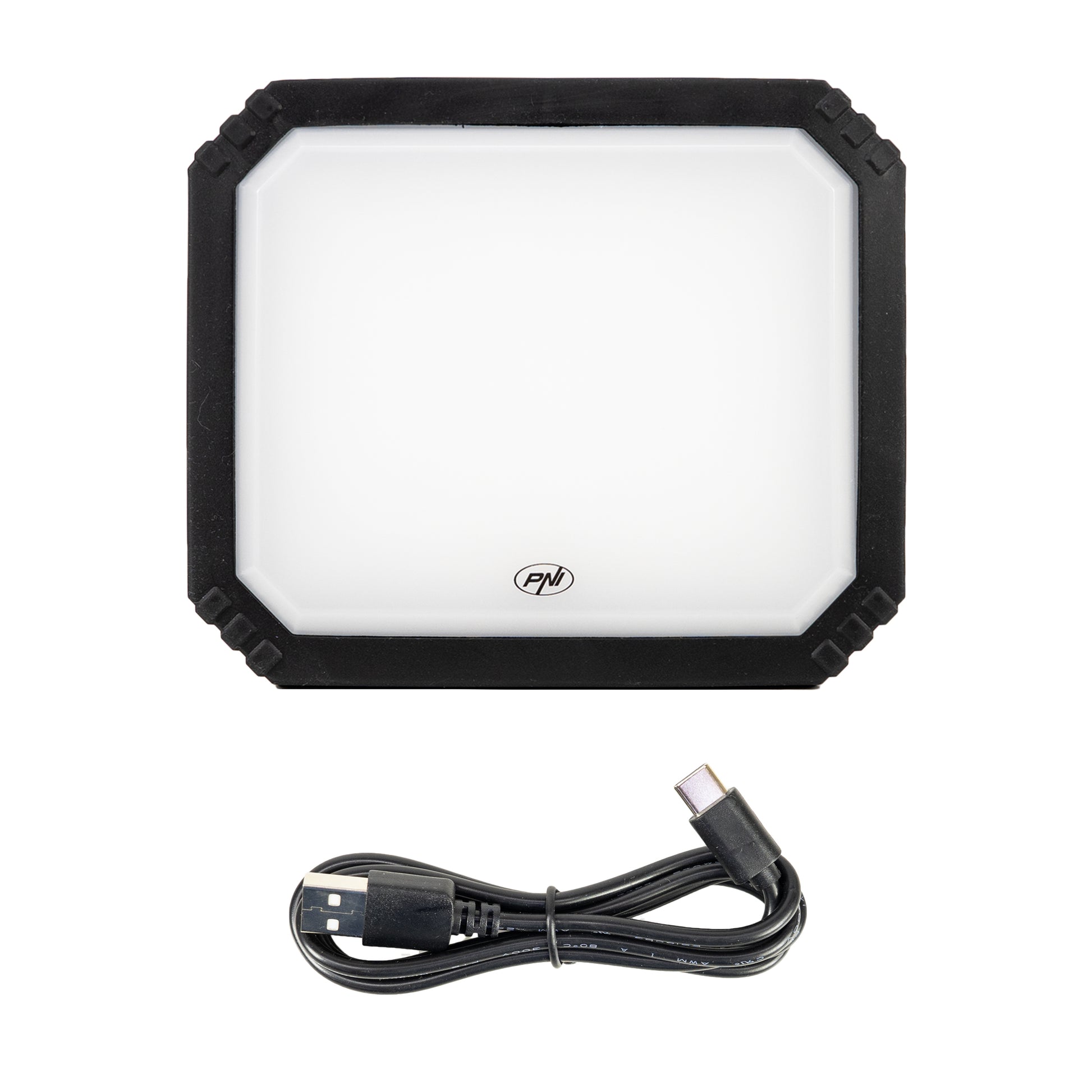 Lampa LED de lucru PNI LW10 10W, portabila, reincarcabila, cu acumulator 2 x 18650 4000mAh, 6500K, IP54, 700 lm, 2 niveluri luminozitate