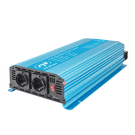Invertor de tensiune PNI SP2024 alimentare 24V iesire 230V 2000W sinusoida pura