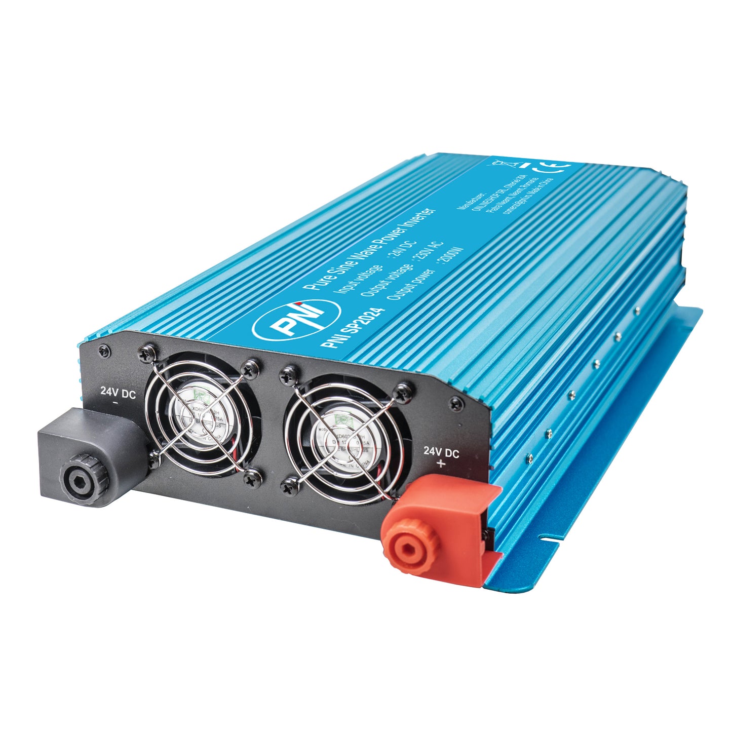 Invertor de tensiune PNI SP2024 alimentare 24V iesire 230V 2000W sinusoida pura