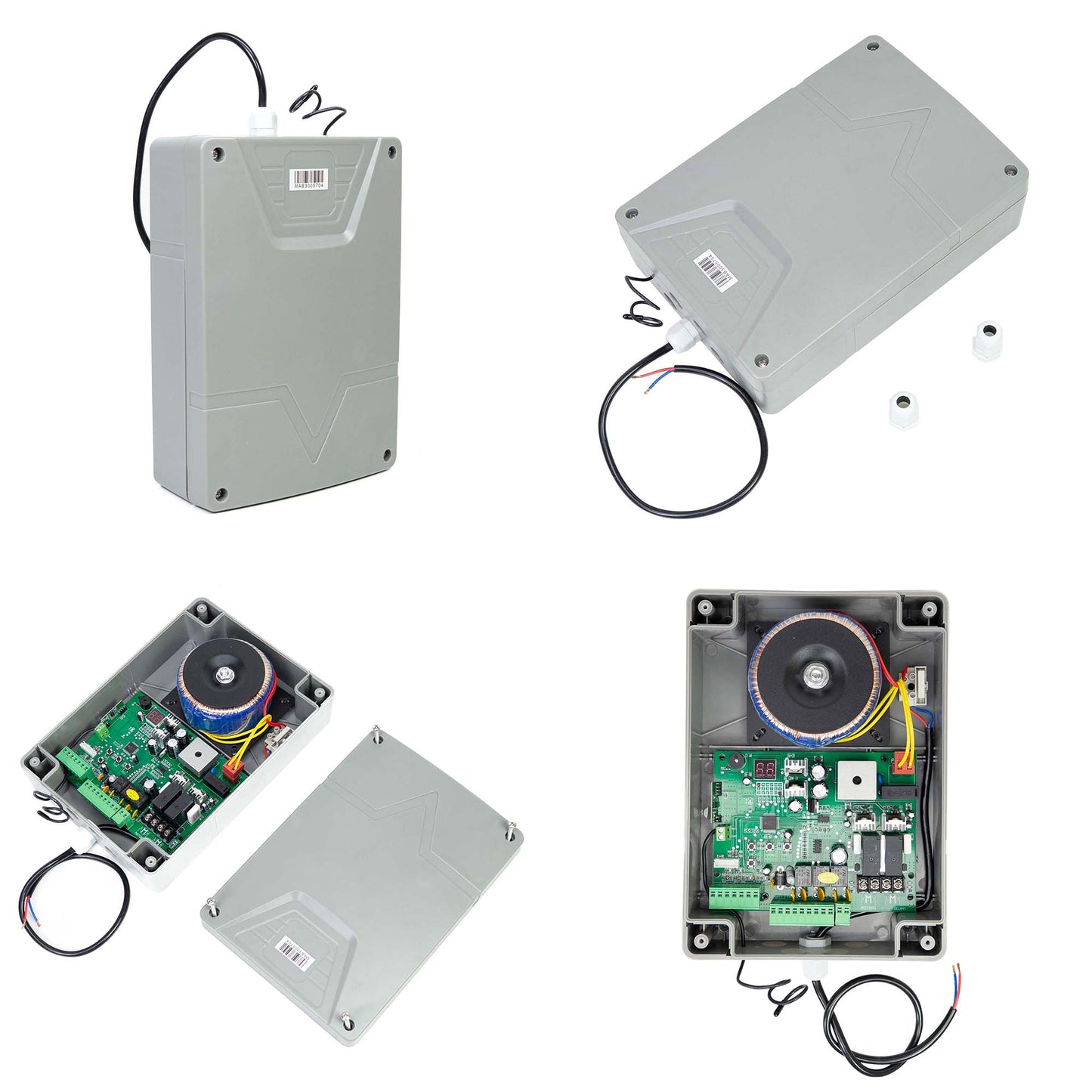 Kit automatizare porti batante PNI MAB300, cu 2 motoare 40W, telecomenzi si panou de control, fotocelule si lampa, lungime poarta 2 x 2.5m max, greutate poarta 200Kg