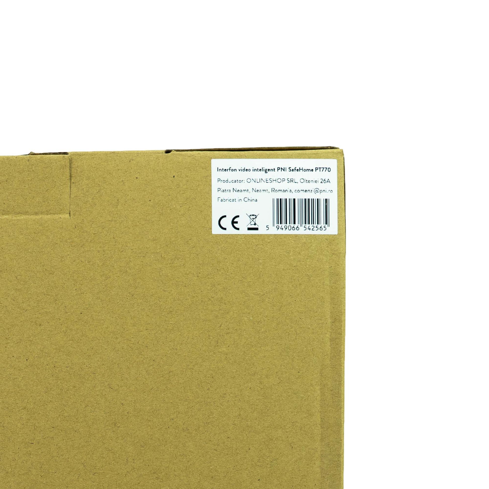 Interfon video inteligent fara fir PNI SafeHome PT770 WiFi, Full HD 1080P, unitate poarta cu panou solar, Tuya Smart, integrare in scenarii si automatizari smart cu alte produse compatibile Tuya, IP55