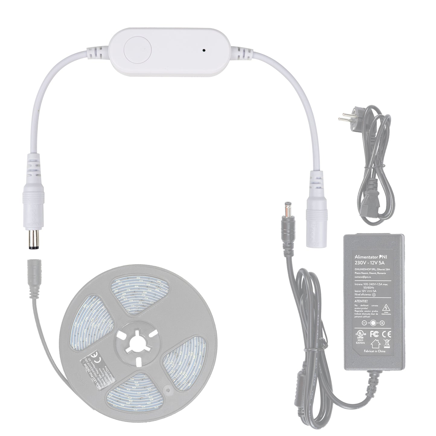 Dimmer inteligent wifi PNI LD120S WiFi control prin aplicatia Tuya Smart 5-24V