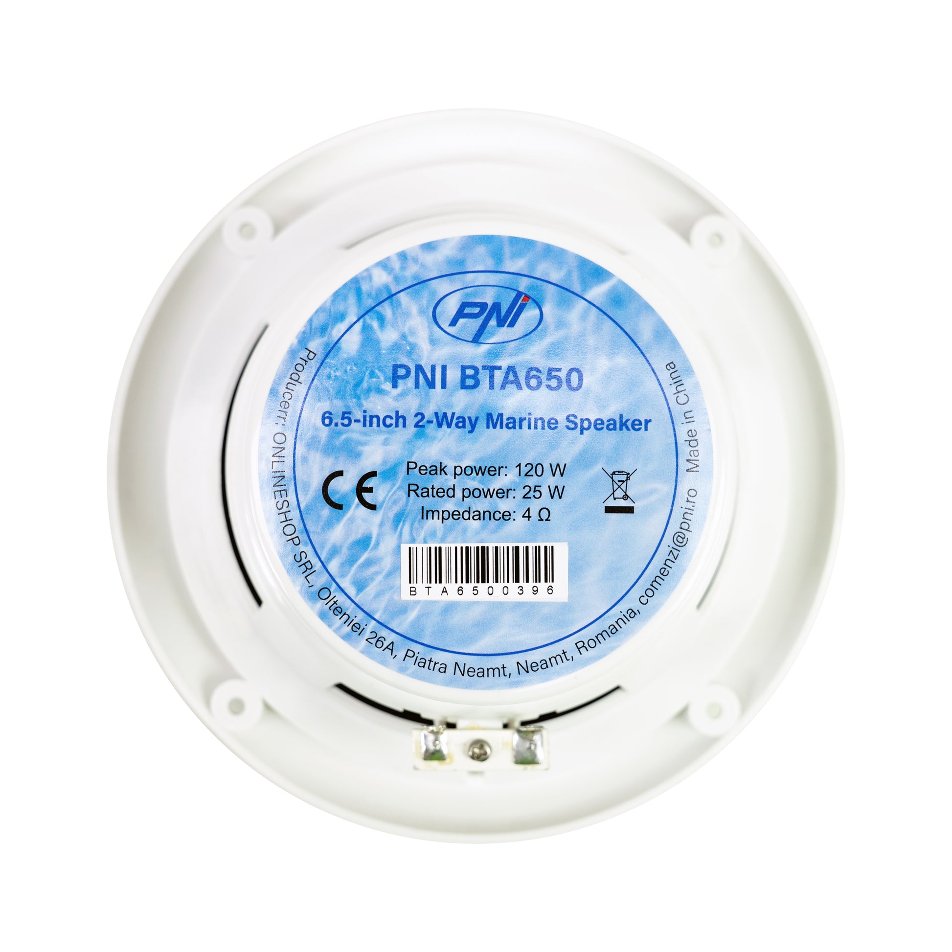 Difuzoare coaxiale pentru barci PNI BTA650 120W, 16.5 cm, set 2 buc