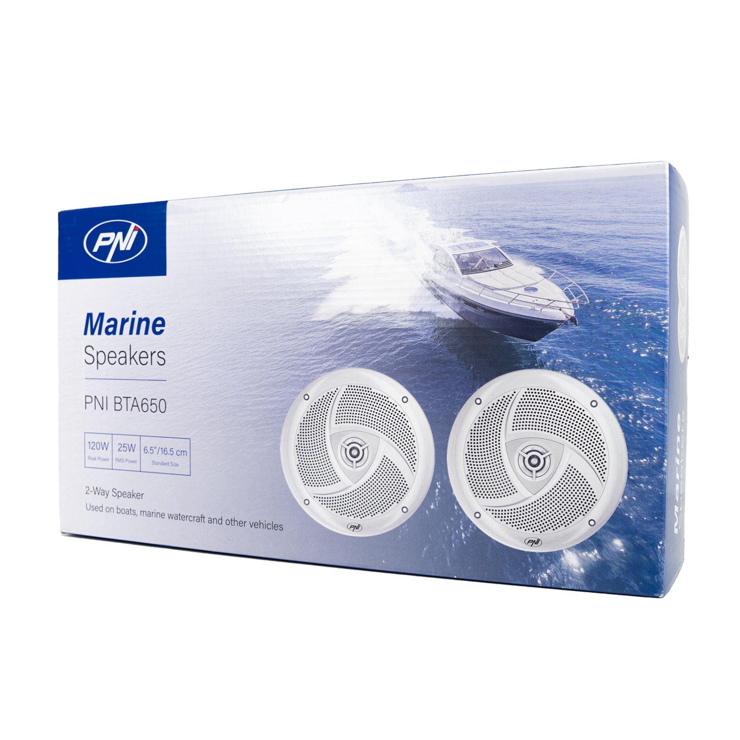 Difuzoare coaxiale pentru barci PNI BTA650 120W, 16.5 cm, set 2 buc