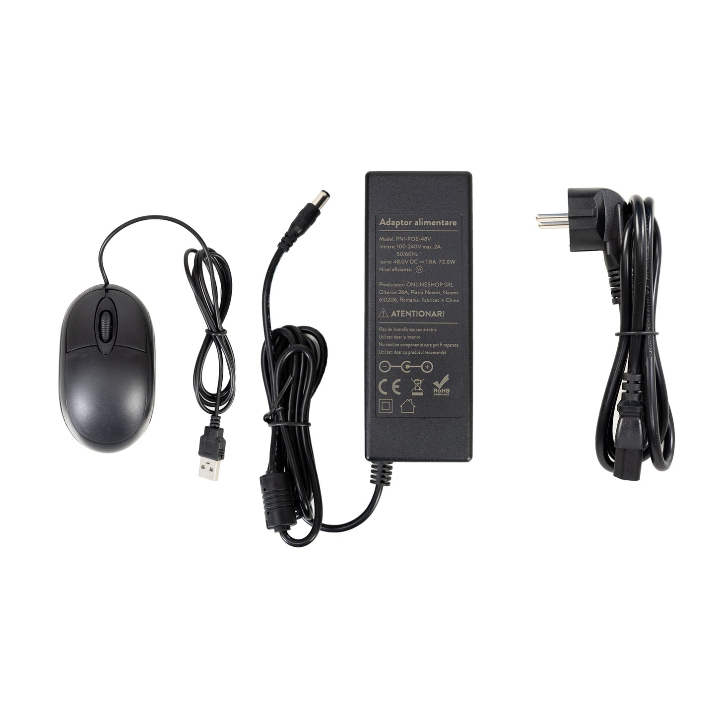 NVR POE PNI House IP716J, 16 canale 4K 8MP, 8 canale POE si 8 canale IP, negru