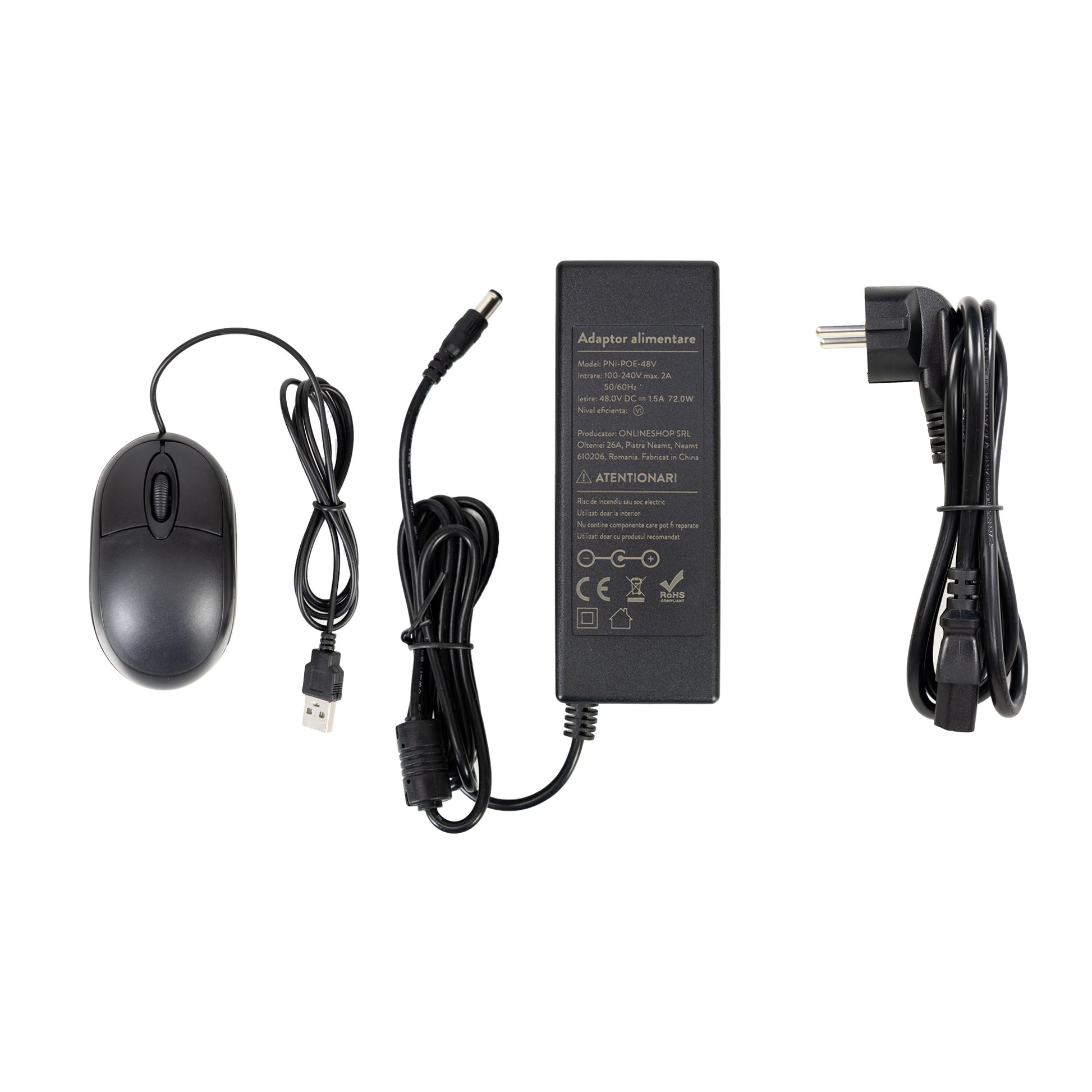 NVR POE PNI House IP716J, 16 canale 4K 8MP, 8 canale POE si 8 canale IP, negru