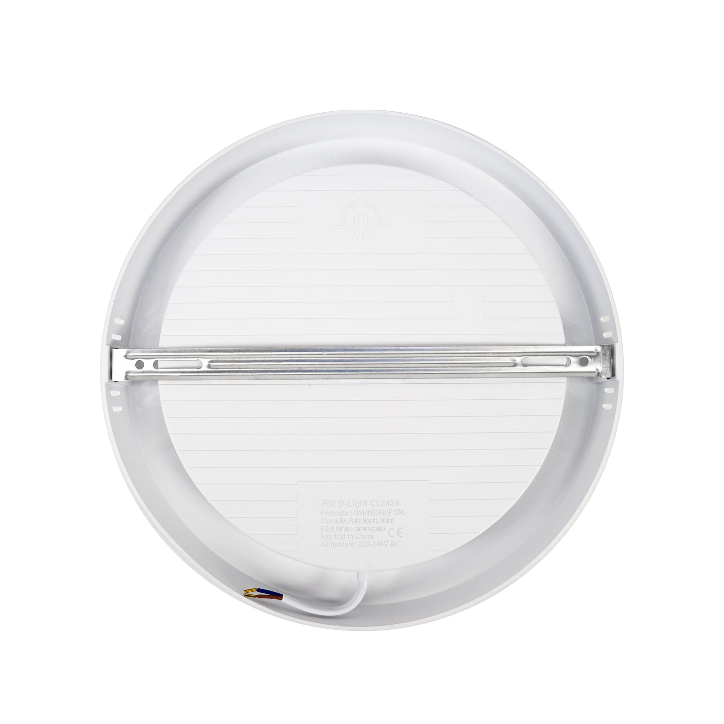 Plafoniera LED PNI D-Light CL2424 24W, rotunda 29 cm, 2700K, alimentare 230V, 2640 lm, alb cald