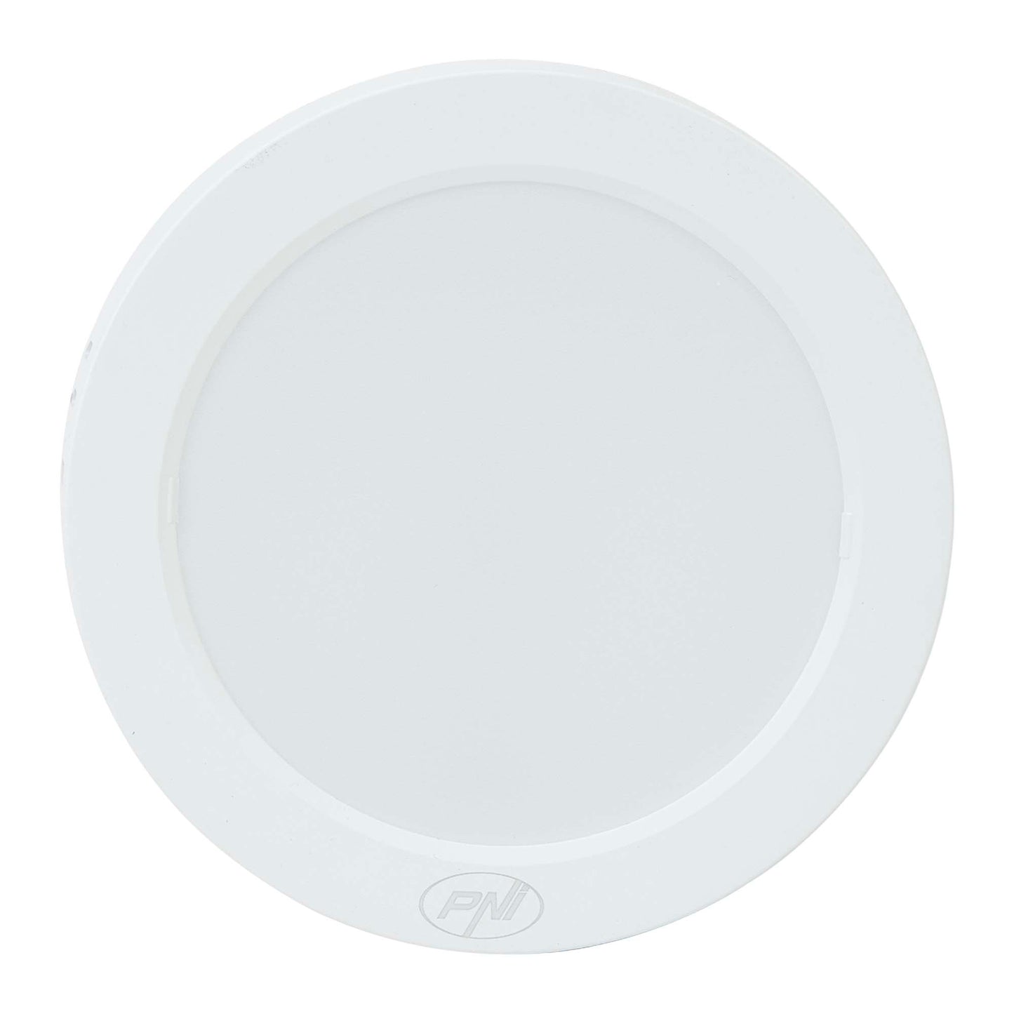 Plafoniera LED PNI D-Light CL2412 12W, rotunda 16.7 cm, 6400K, alimentare 230V, 1320 lm, alb rece