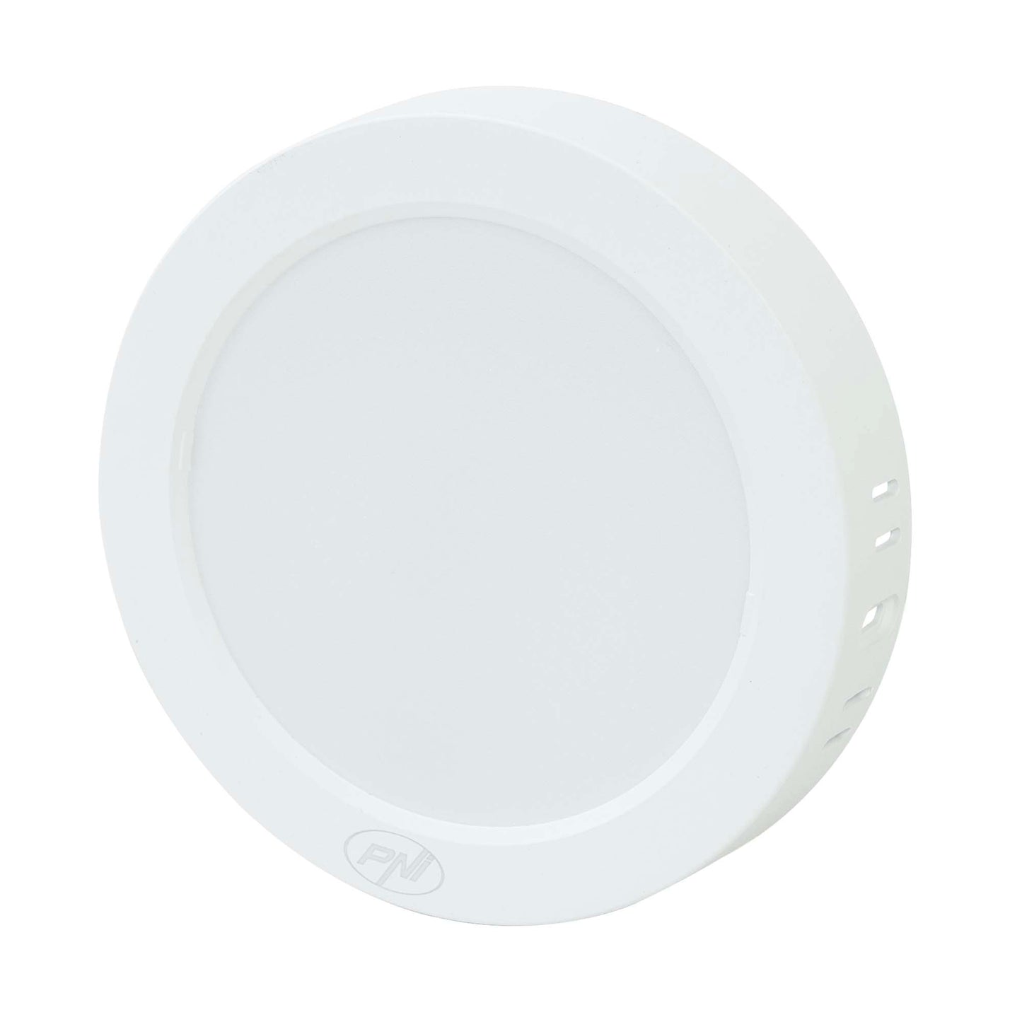 Plafoniera LED PNI D-Light CL2412 12W, rotunda 16.7 cm, 6400K, alimentare 230V, 1320 lm, alb rece