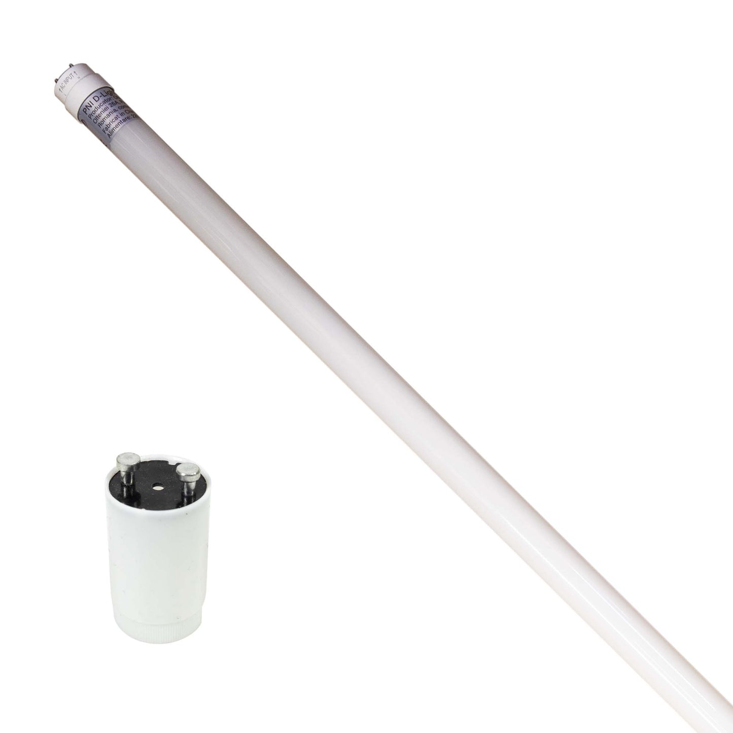 Tub LED PNI D-Light T8 18W din sticla lungime 120cm 1850lm, 6400K, alb rece, IP65