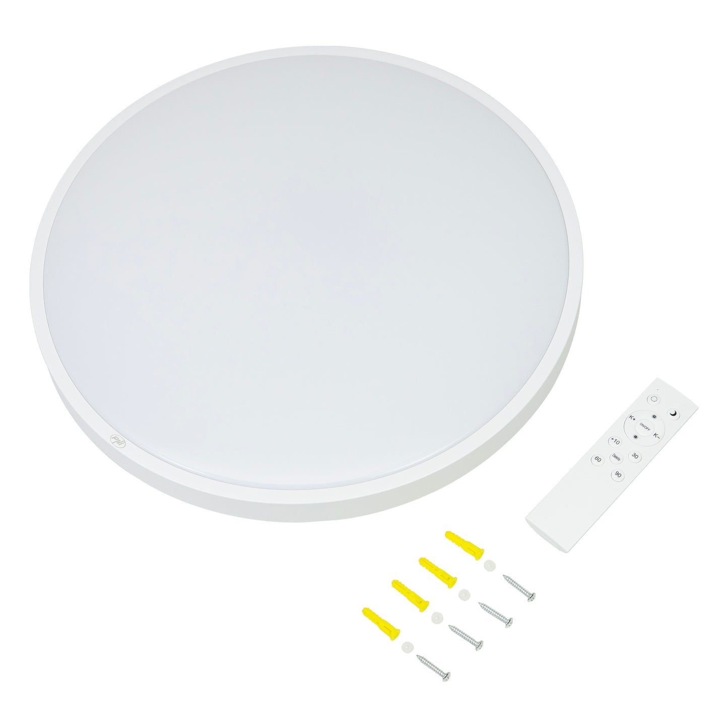 Plafoniera LED PNI D-Light CL2436D 36W, dimabila, cu telecomanda, rotunda 41 cm, 3000K-6500K, alimentare 230V, 3600 lm, alb