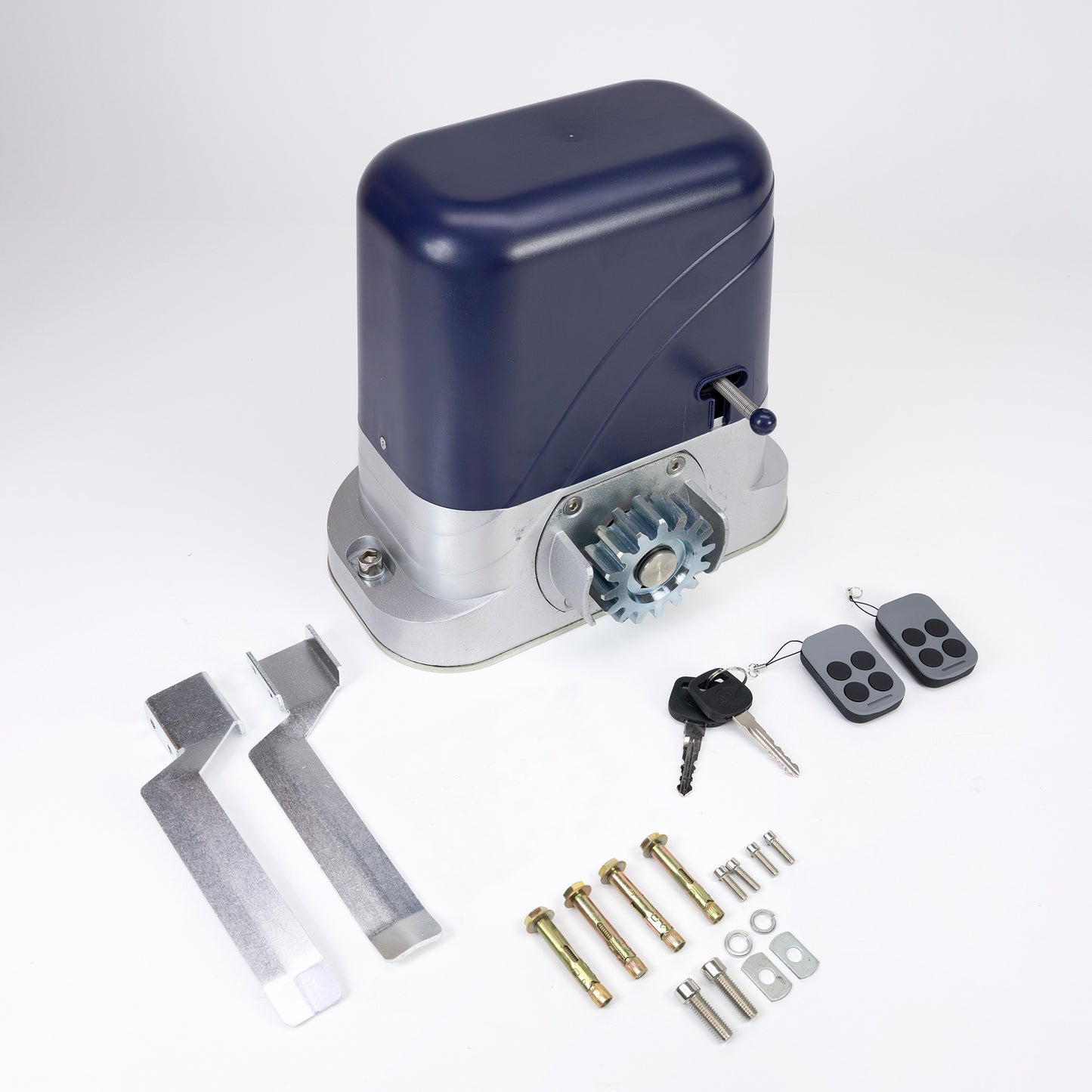 Kit automatizare porti PNI AP800D include motor, fotocelule, telecomanda, lampa, 230V dezvolta 1100 N si 800KG poarta culisanta