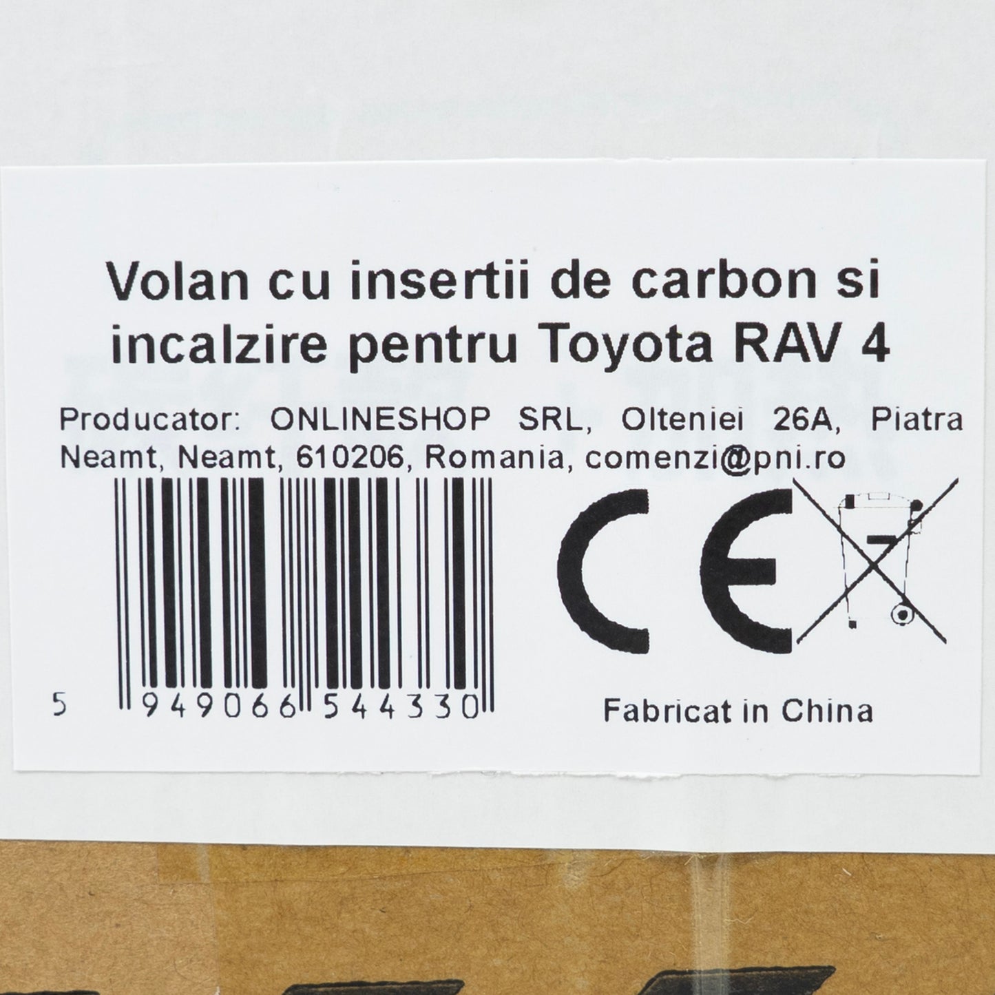Volan cu insertii de carbon si incalzire pentru Toyota RAV 4