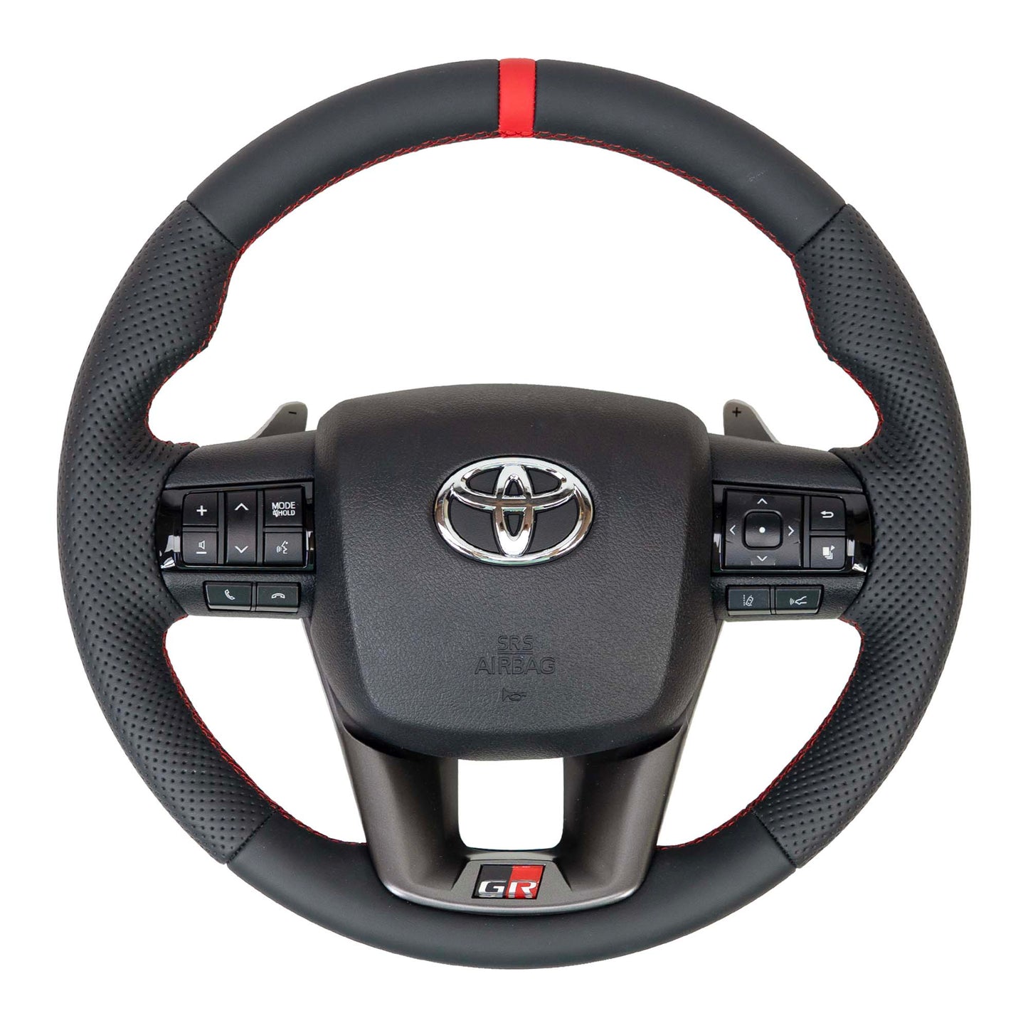 Volan din piele cu incalzire airbag si spira pentru Toyota Hilux GR