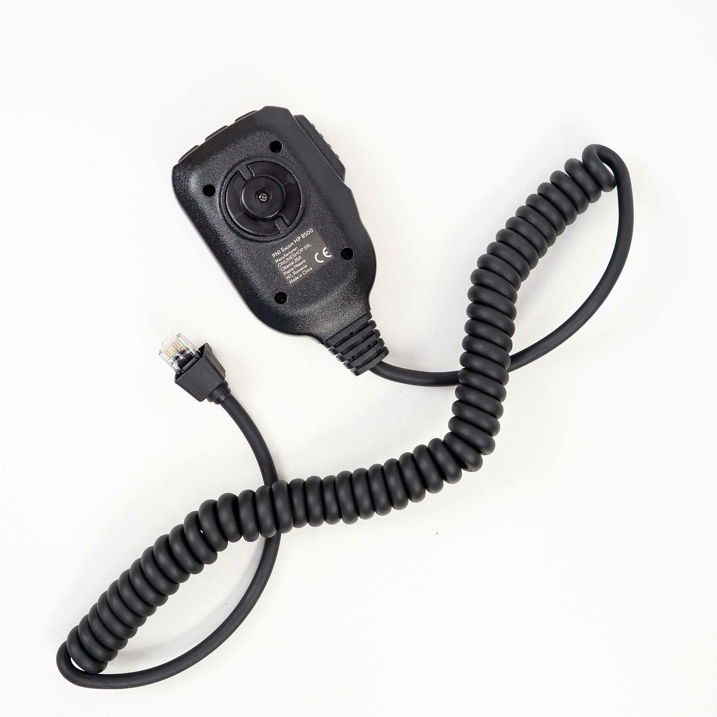 Microfon de schimb PNI MK8500 pentru statie radio CB PNI Escort HP 8500 cu mufa RJ45, negru