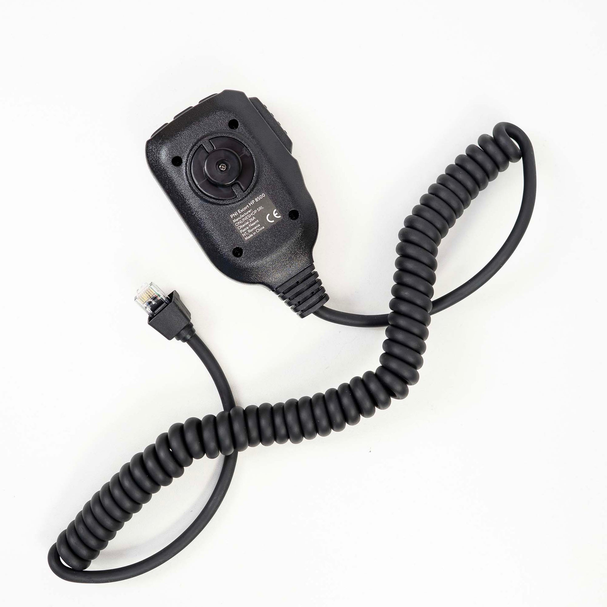 Microfon de schimb PNI MK8500 pentru statie radio CB PNI Escort HP 8500 cu mufa RJ45, negru