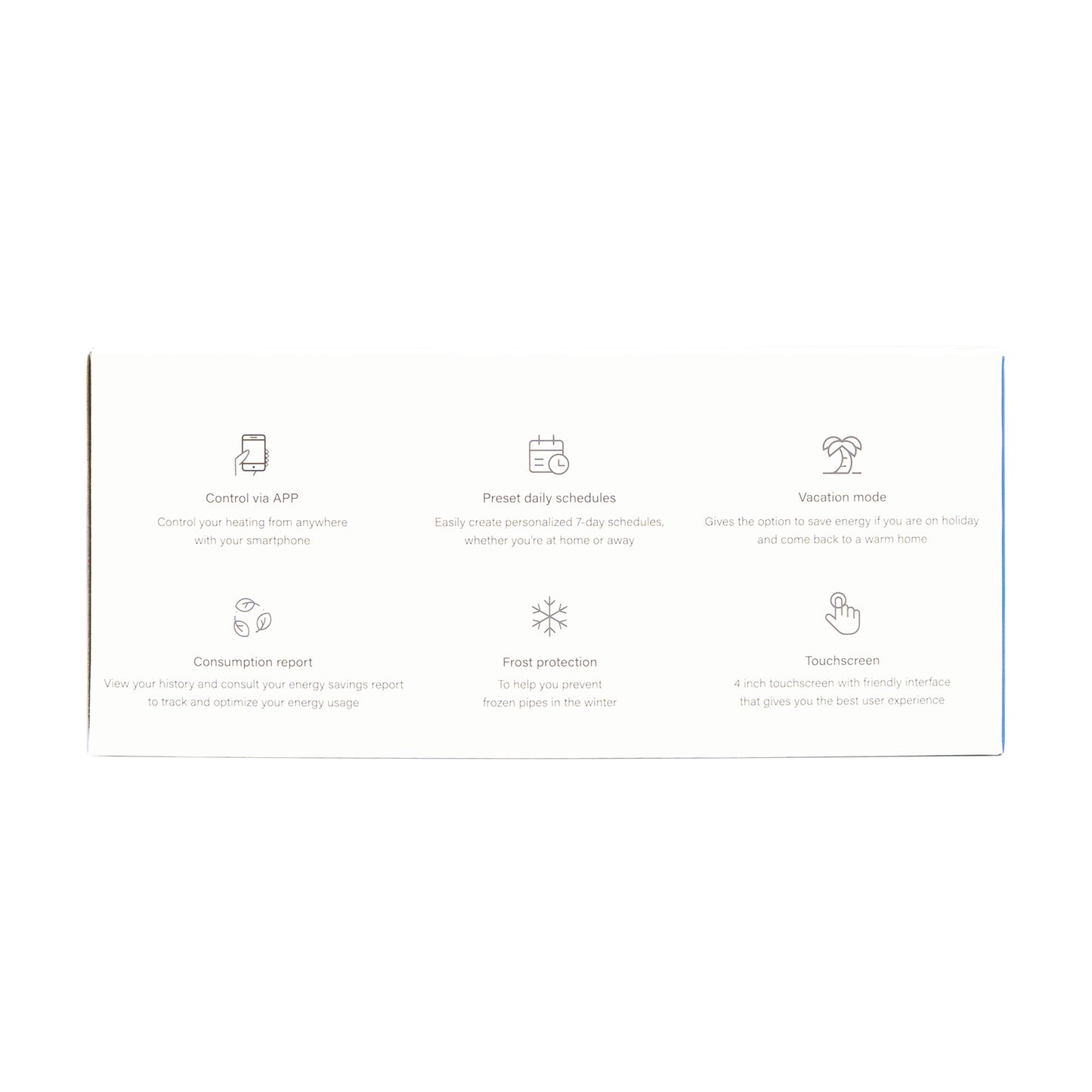 Termostat inteligent PNI CT45 fara fir, cu WiFi, control prin Internet, pentru centrale termice, APP TuyaSmart