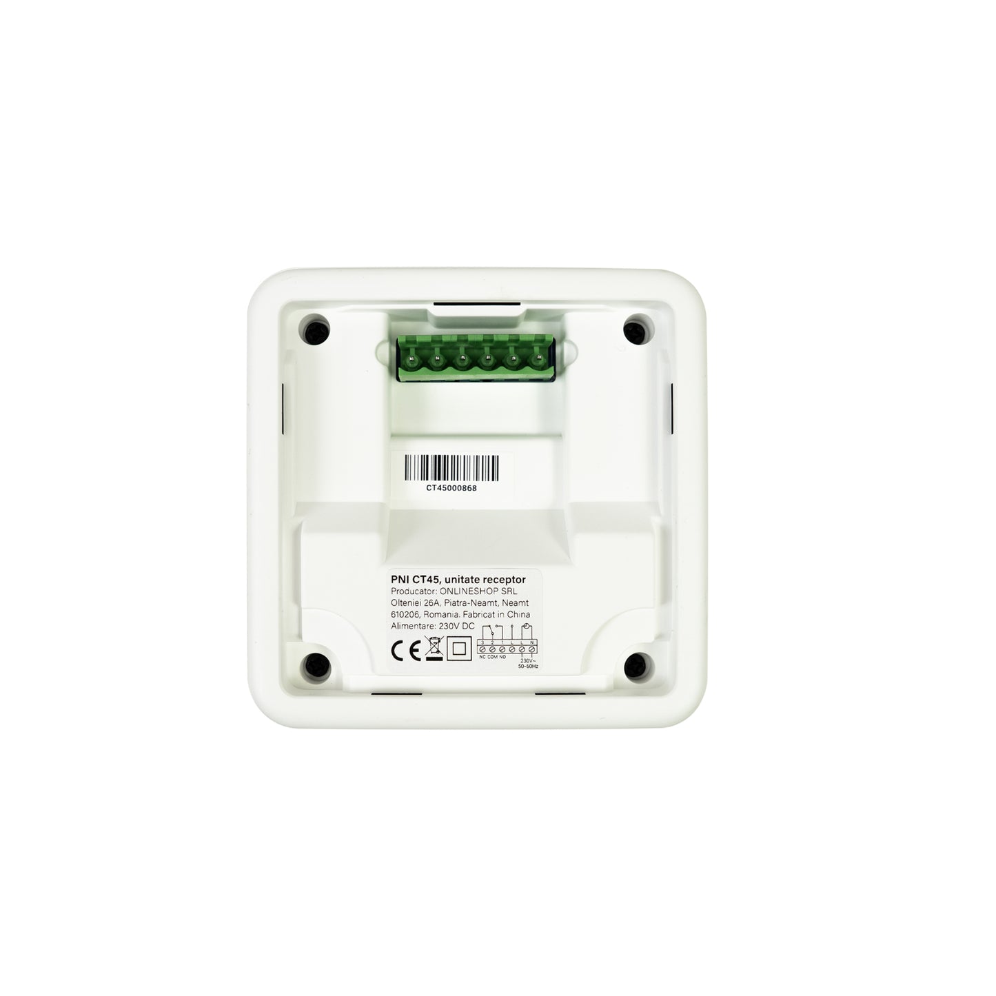 Termostat inteligent PNI CT45 fara fir, cu WiFi, control prin Internet, pentru centrale termice, APP TuyaSmart
