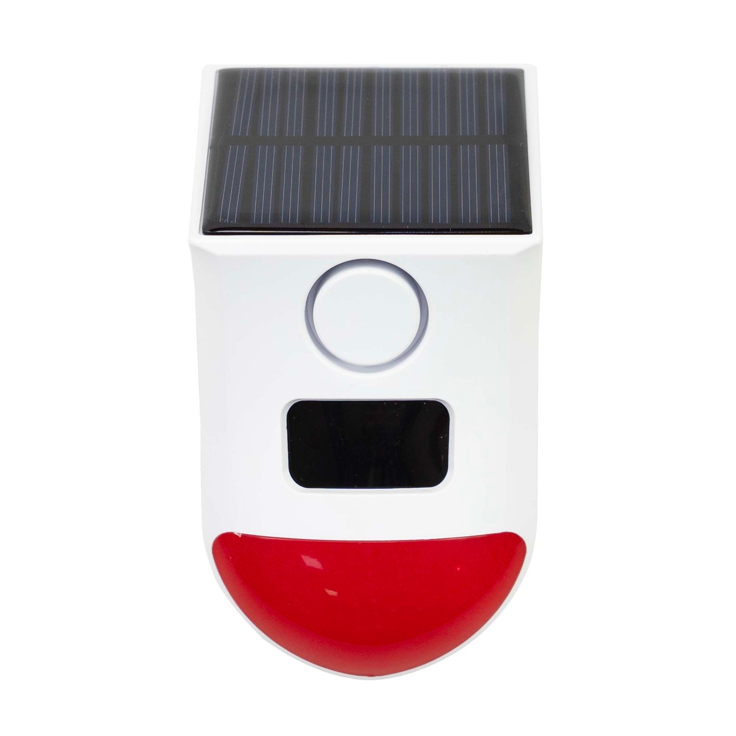Sirena de exterior wireless PNI SafeHouse HS013TS cu incarcare solara, control prin Tuya Smart, 120dB, acumulator 1000mAh, unghi PIR 110°
