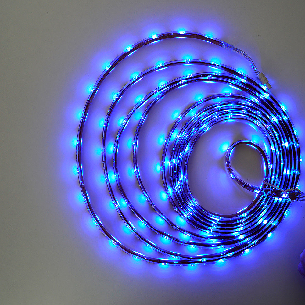 Banda LED PNI L15RGBE flexibila de exterior IP65 30 leduri/m 12V 5m