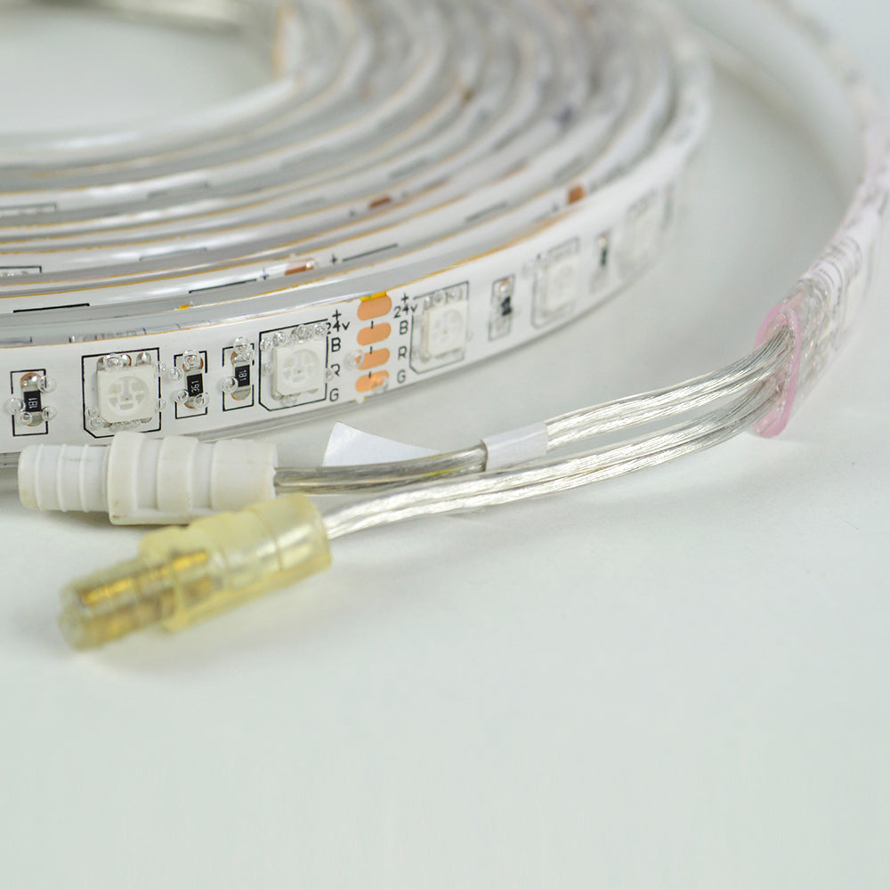 Banda LED PNI L15RGBWE flexibila de exterior IP65 30 leduri/m 12V 5m