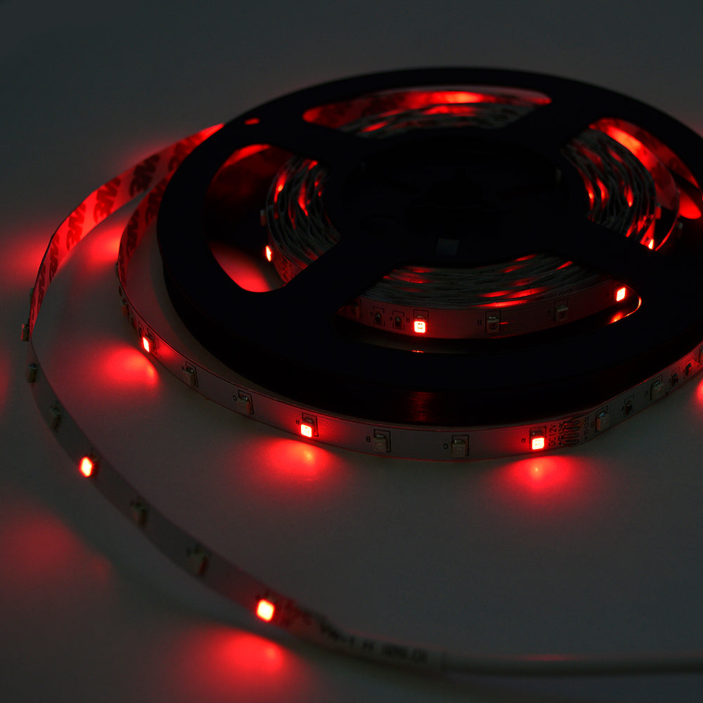 Banda LED PNI D-Light 60RGB flexibila de interior 60 leduri/m 12V 5m cu telecomanda si transformator incluse