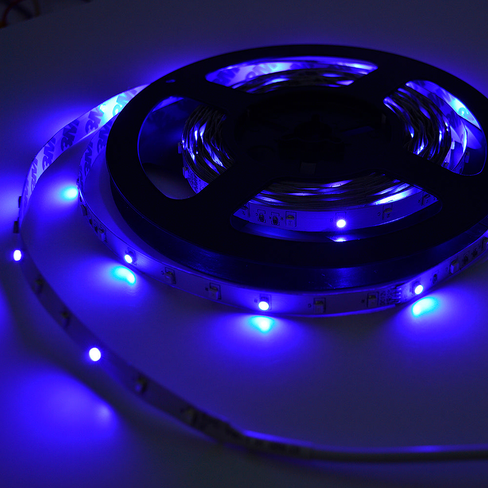 Banda LED PNI D-Light 60RGB flexibila de interior 60 leduri/m 12V 5m cu telecomanda si transformator incluse