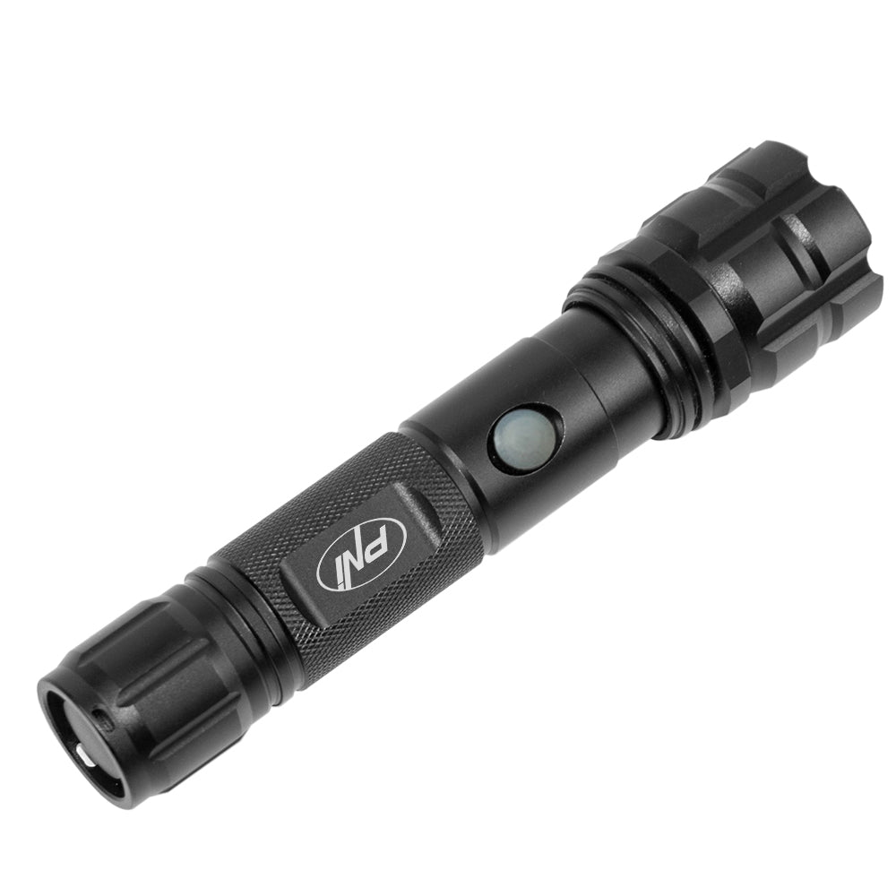Lanterna PNI Adventure F10 din aluminiu cu LED 1x6W, 500lm pana la 200m focus, cu acumulator si port USB-C