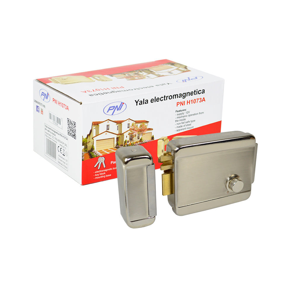 Kit Interfon video cu IP PNI House 900 si Yala electromagnetica PNI H1073A din otel