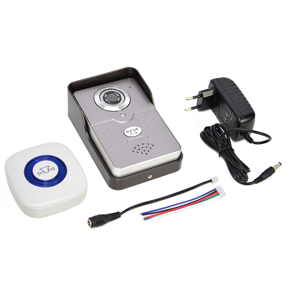 Kit Interfon video cu IP PNI House 900 si Yala electromagnetica PNI H1073A din otel