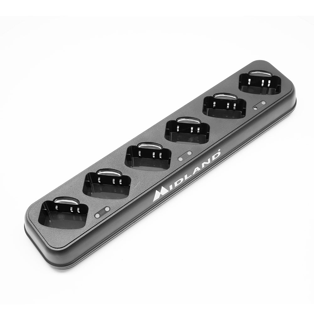 Incarcator multiplu Midland pentru 6 statii radio PMR Midland BR02, 230V - 5V 3.5A