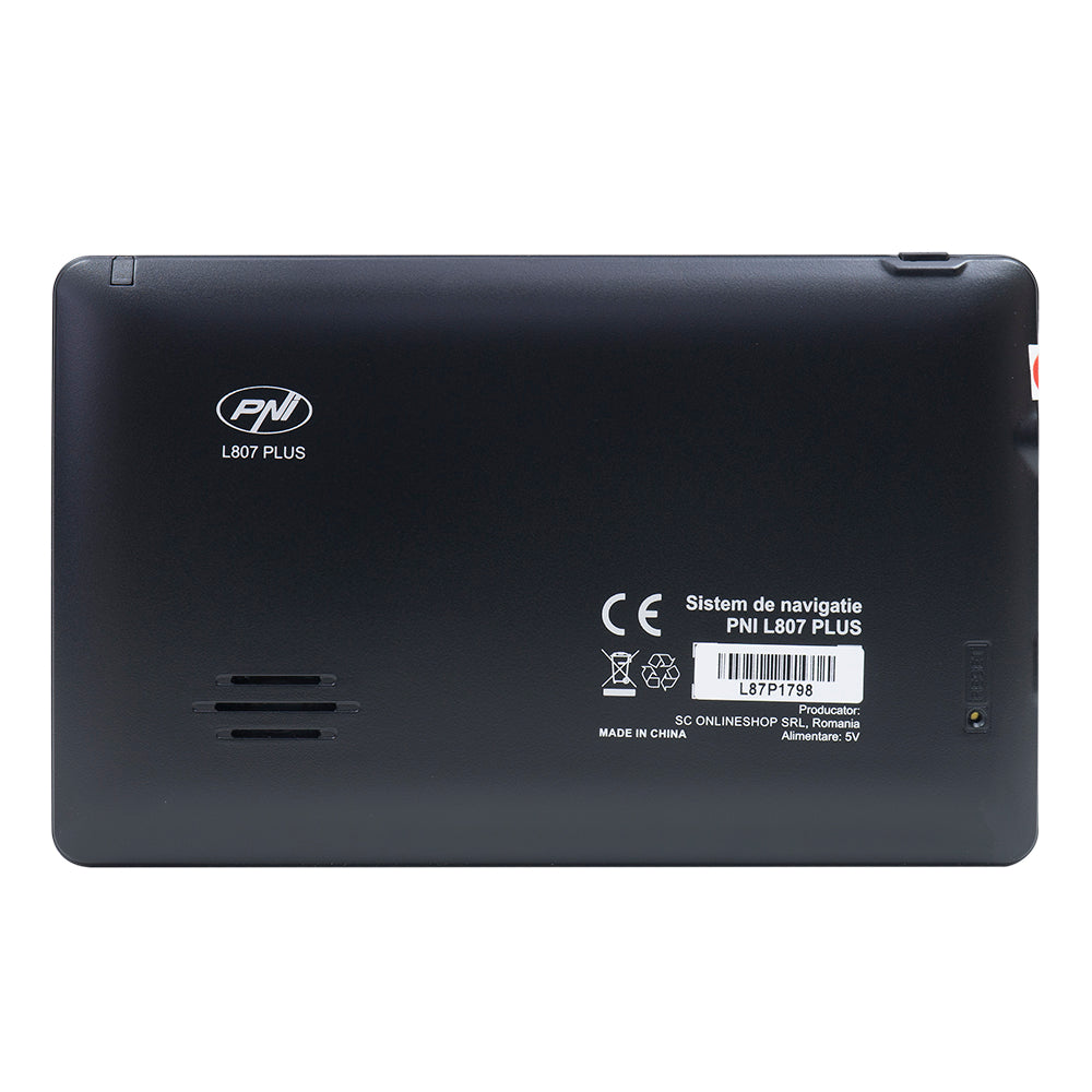 Sistem de navigatie GPS PNI L807 PLUS ecran 7 inch, 800 MHz, 256MB DDR, 8GB memorie interna, FM transmitter