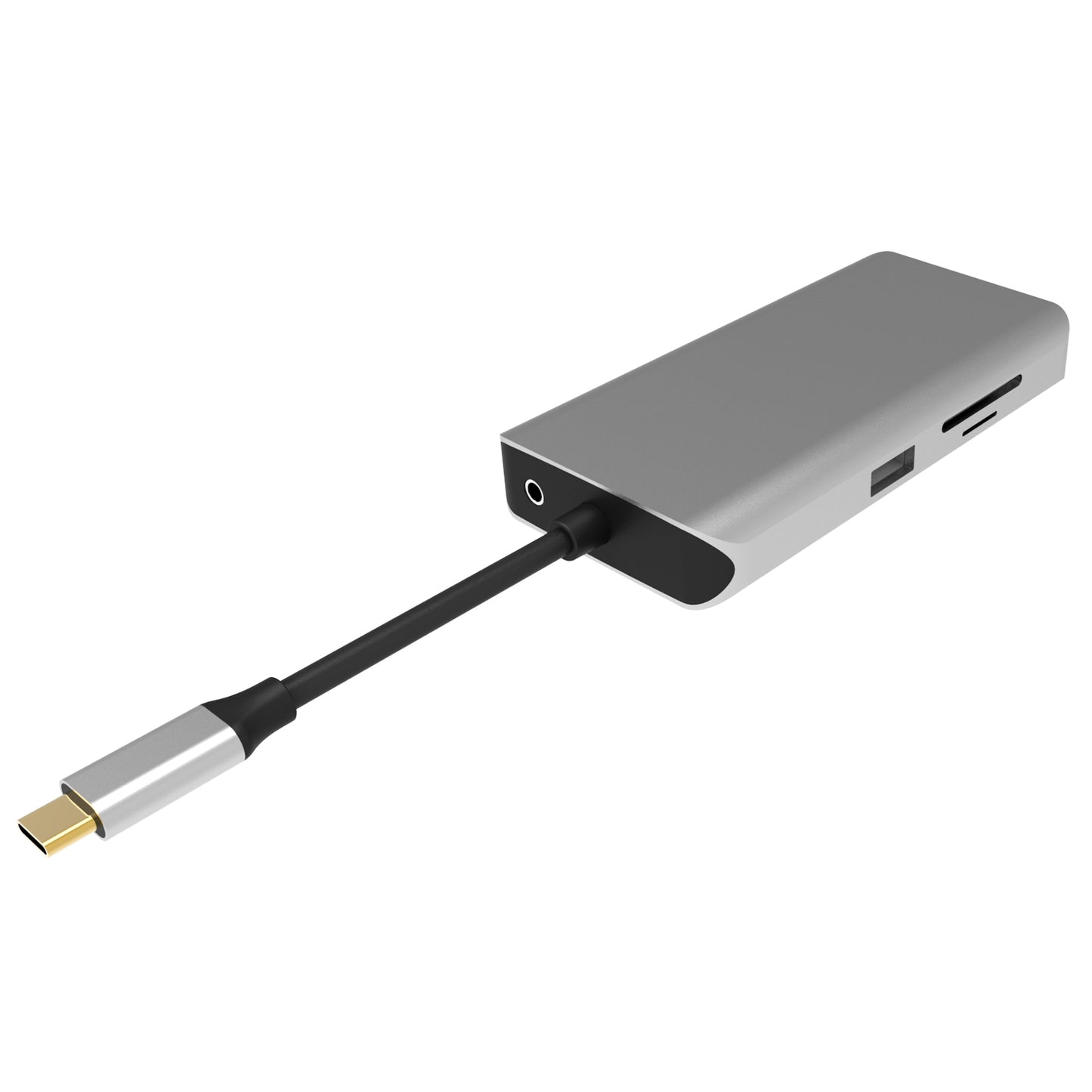 Adaptor multiport PNI MP10 USB-C la HDMI, VGA, 3 x USB 3.0, SD/TF, RJ45, audio 3.5, USB-C PD, 10 iesiri