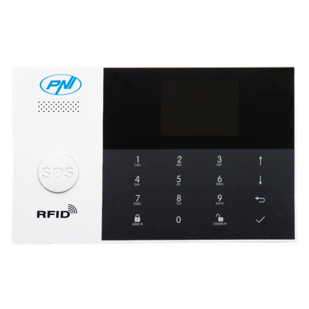 Sistem de alarma wireless PNI SafeHouse HS550 Wifi GSM 3G cu monitorizare si alerta prin Internet,SMS, apel vocal, maxim 90 zone wireless si 3 zone cablate