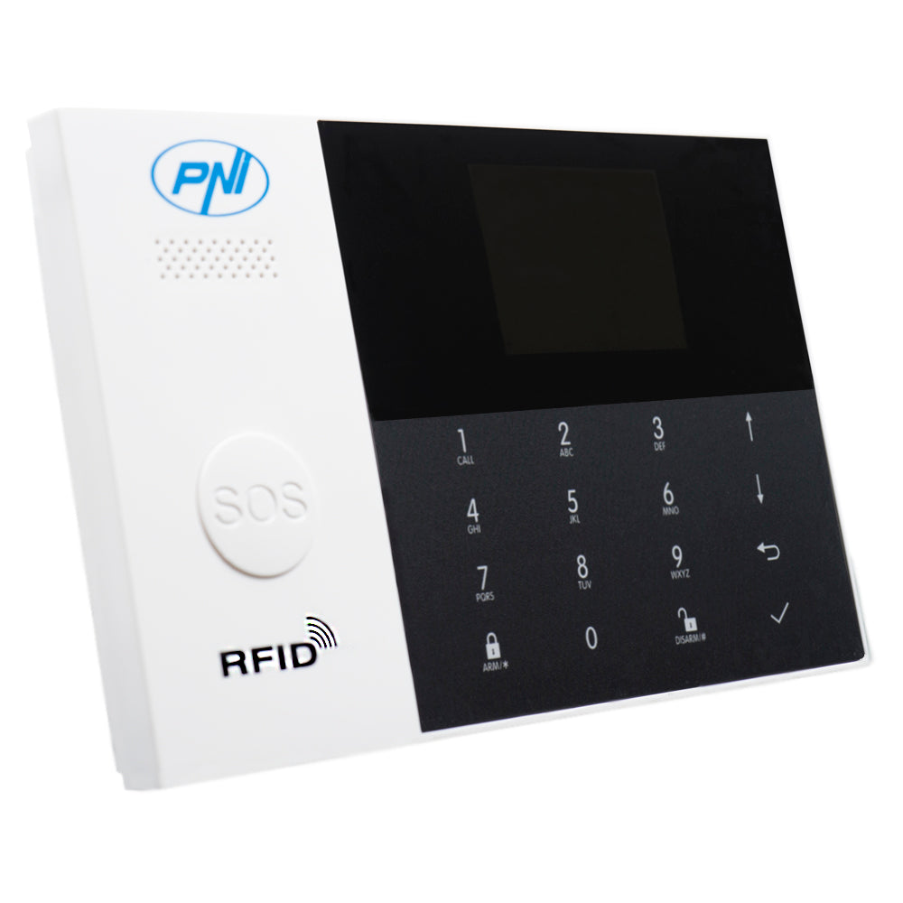 Sistem de alarma wireless PNI SafeHouse HS550 Wifi GSM 3G cu monitorizare si alerta prin Internet,SMS, apel vocal, maxim 90 zone wireless si 3 zone cablate