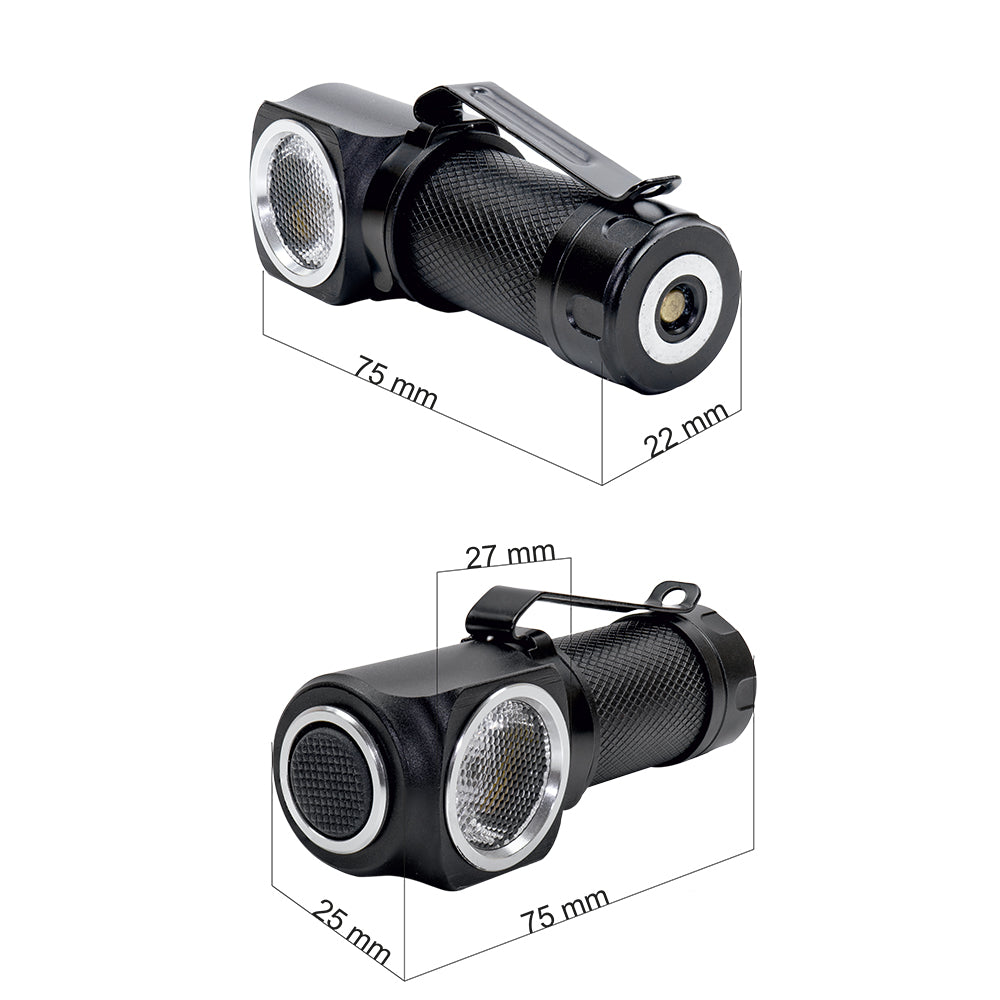 Lanterna frontala PNI Adventure F75 cu led 6W, 600 lm, din aluminiu, cu acumulator si incarcator magnetic cu USB
