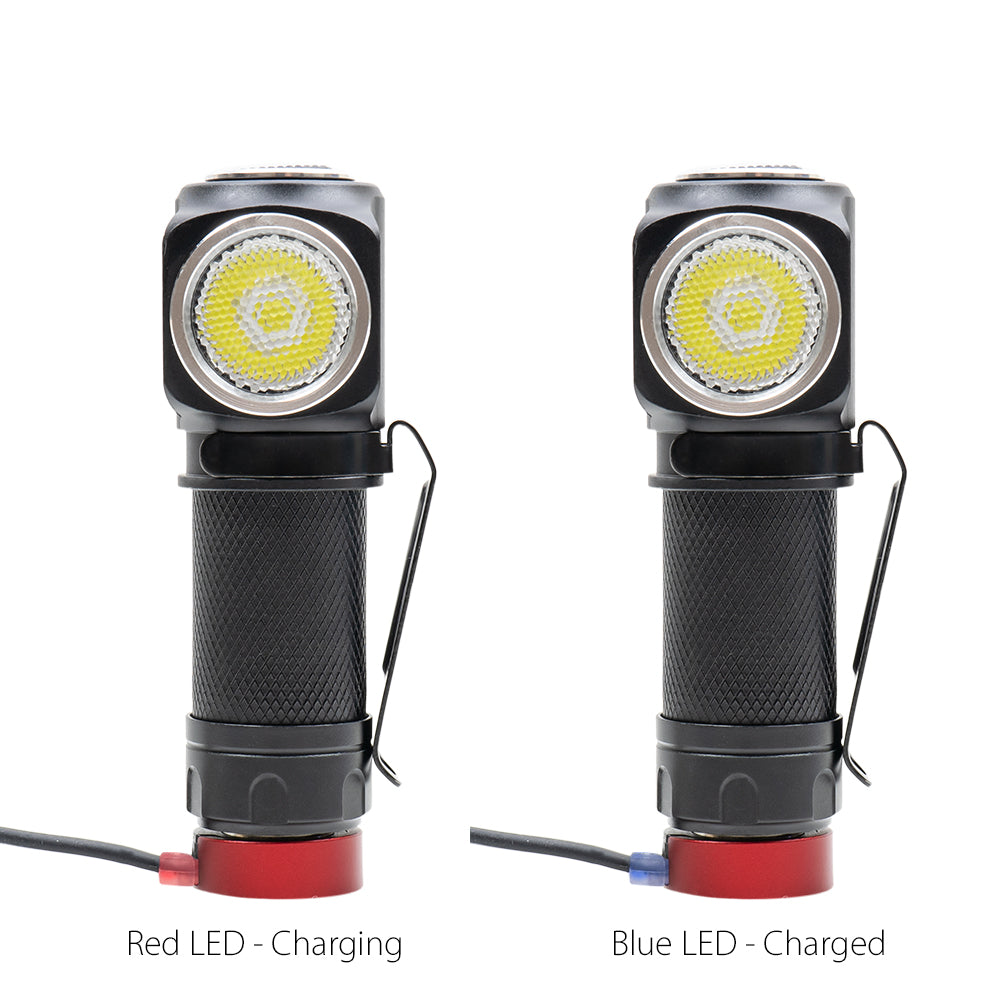 Lanterna frontala PNI Adventure F75 cu led 6W, 600 lm, din aluminiu, cu acumulator si incarcator magnetic cu USB