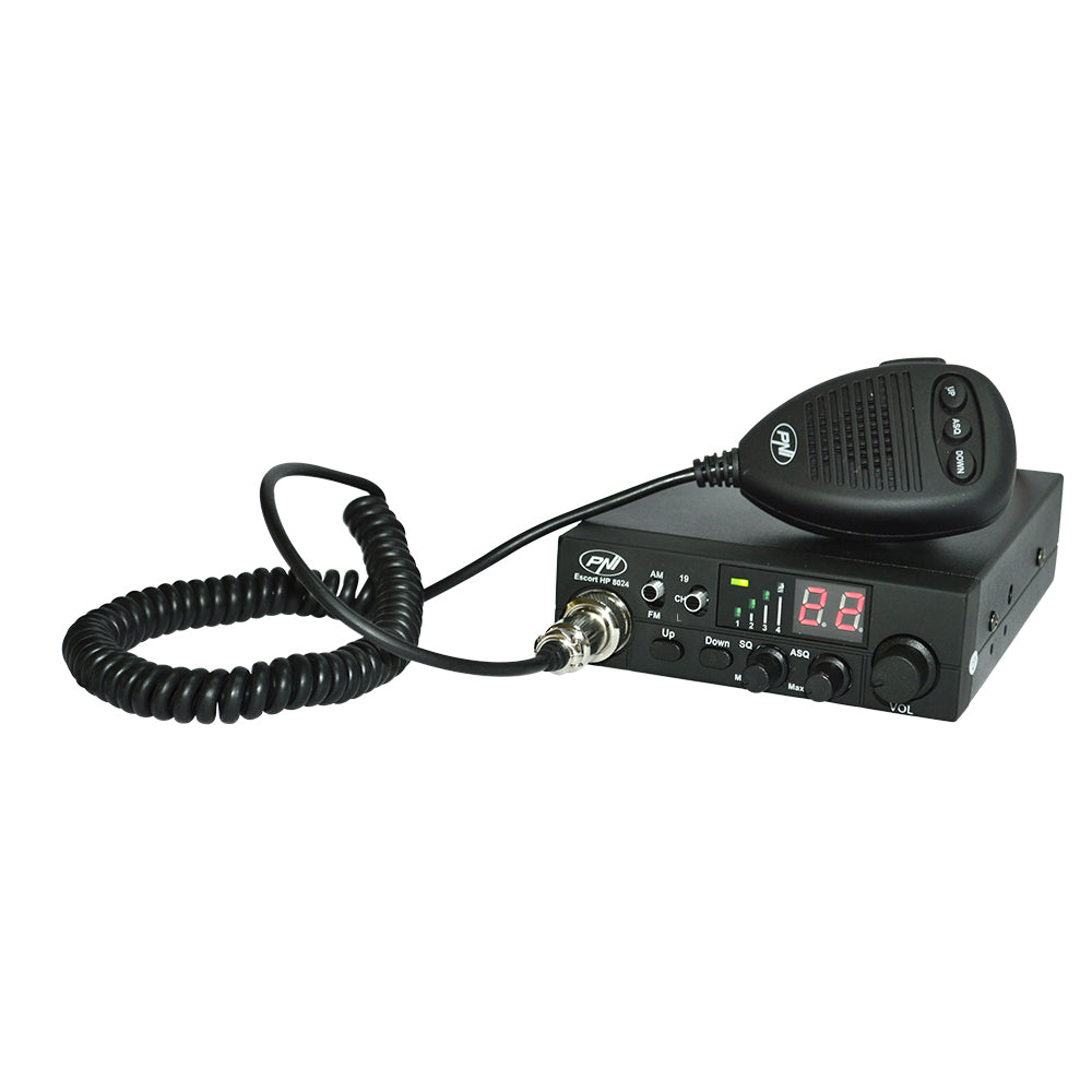 Pachet statie radio CB PNI ESCORT HP 8024 ASQ + Antena CB PNI Extra 48 cu magnet