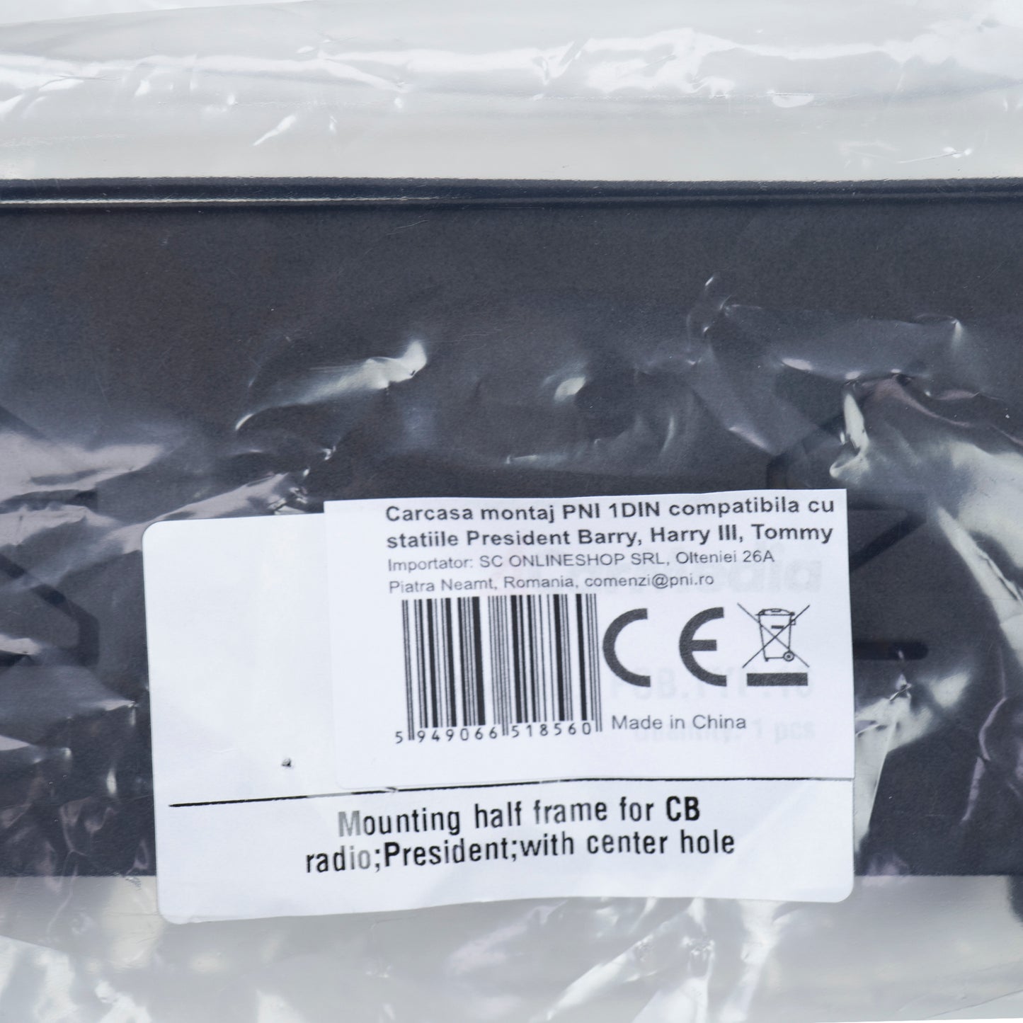 Carcasa montaj PNI 1DIN compatibila cu statiile President Barry, Harry III, Ronald, Tommy