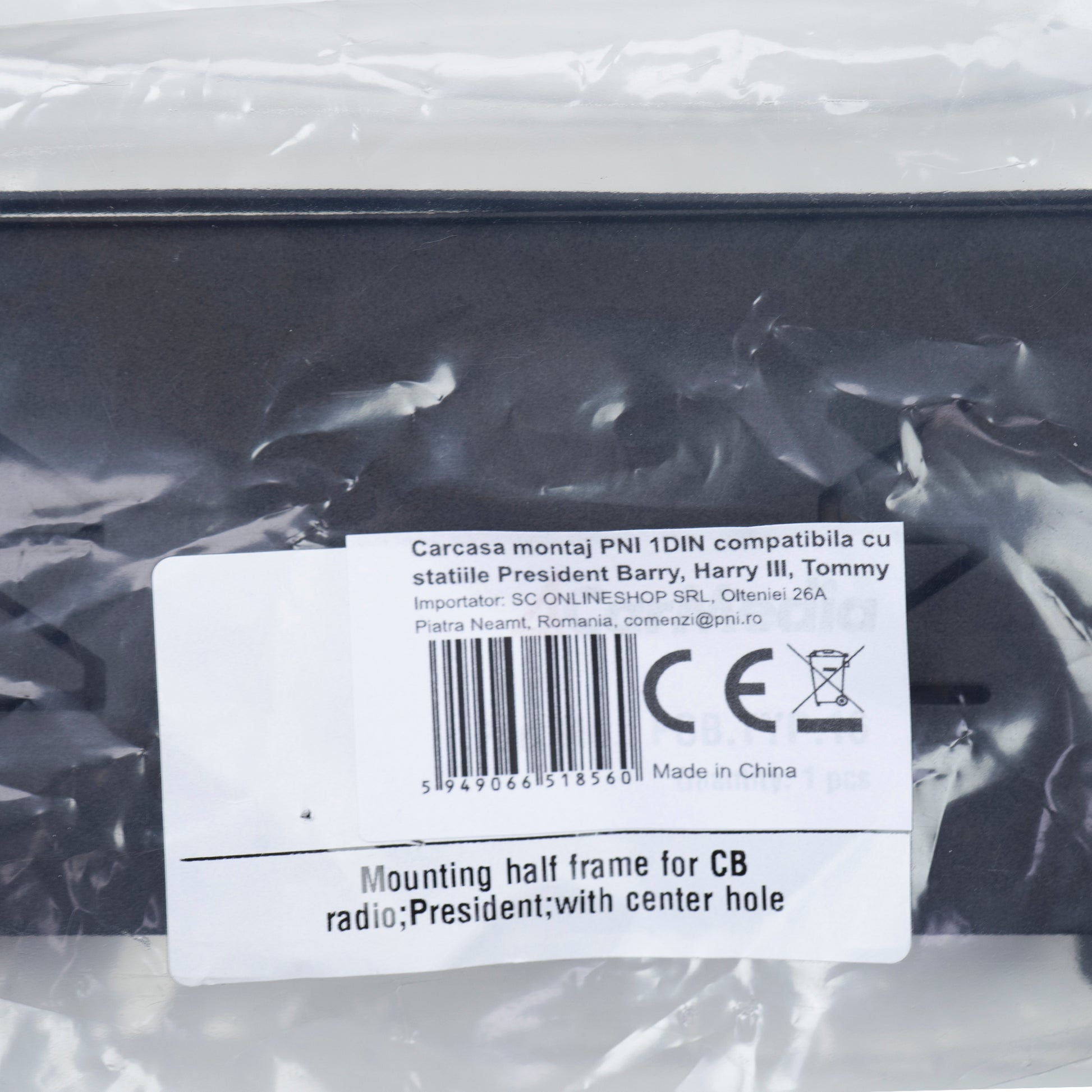 Carcasa montaj PNI 1DIN compatibila cu statiile President Barry, Harry III, Ronald, Tommy