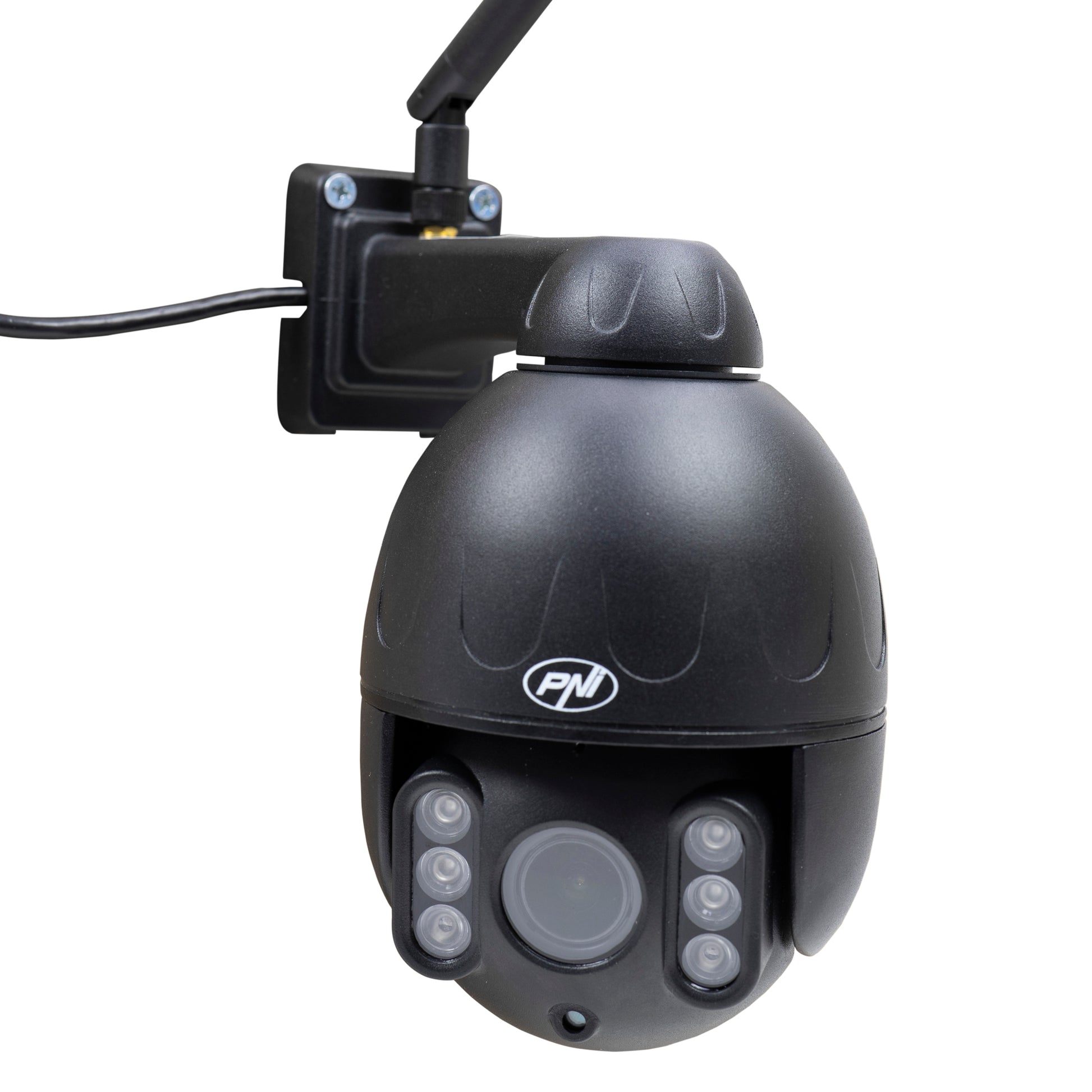Camera supraveghere video PNI IP655B 5MP WiFi PTZ 5X Zoom optic H265, slot microSD, stand-alone, Night Vision 50m IP66 Alarma detectie miscare Comunicare audio bidirectionala