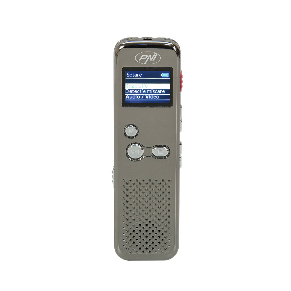 Reportofon audio video PNI RedStone audio stereo, video 1080P, card microSD 8GB inclus