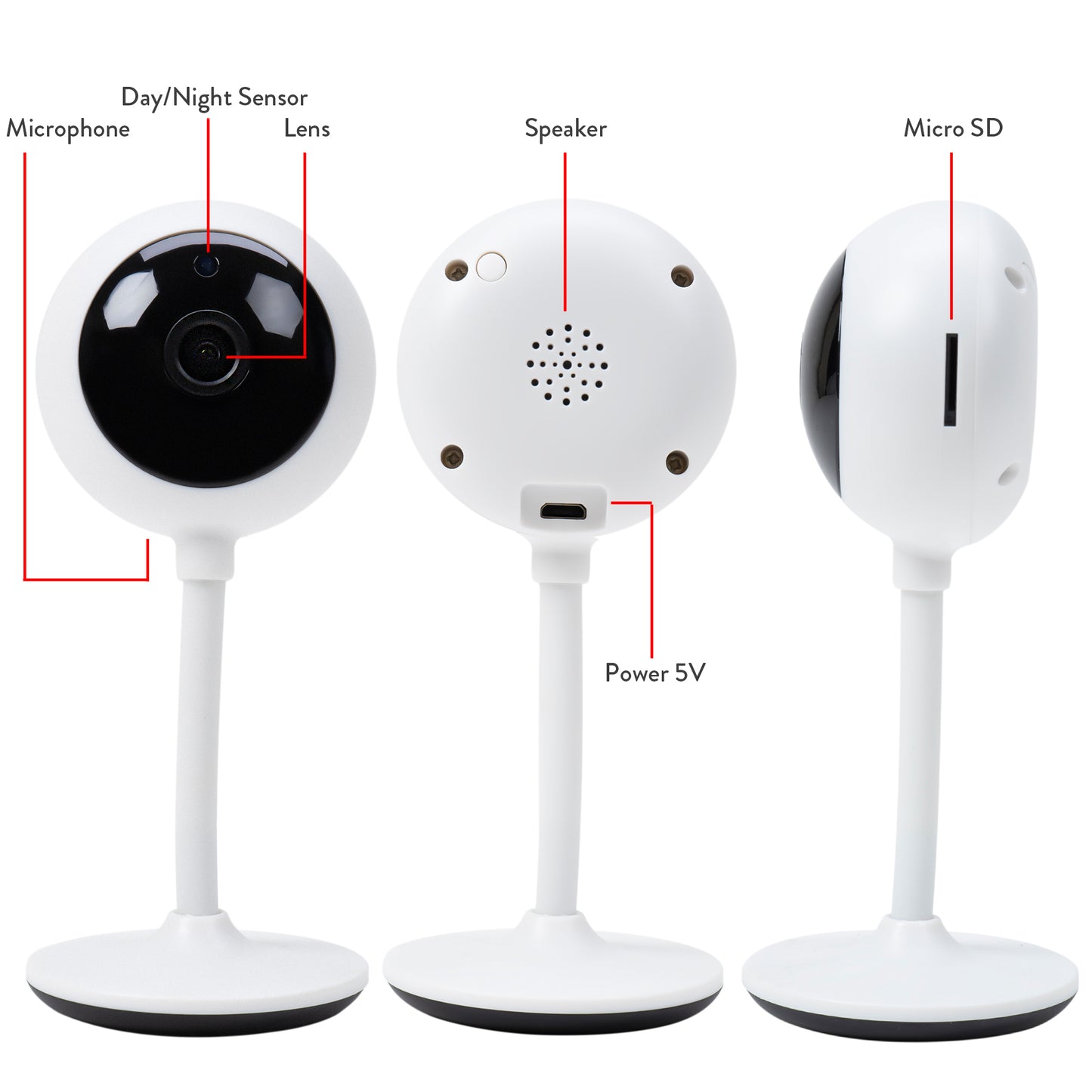 Camera supraveghere video PNI IP22T cu IP, 2MP 1080P, WiFi, slot card micro SD, compatibila cu aplicatia Tuya Smart